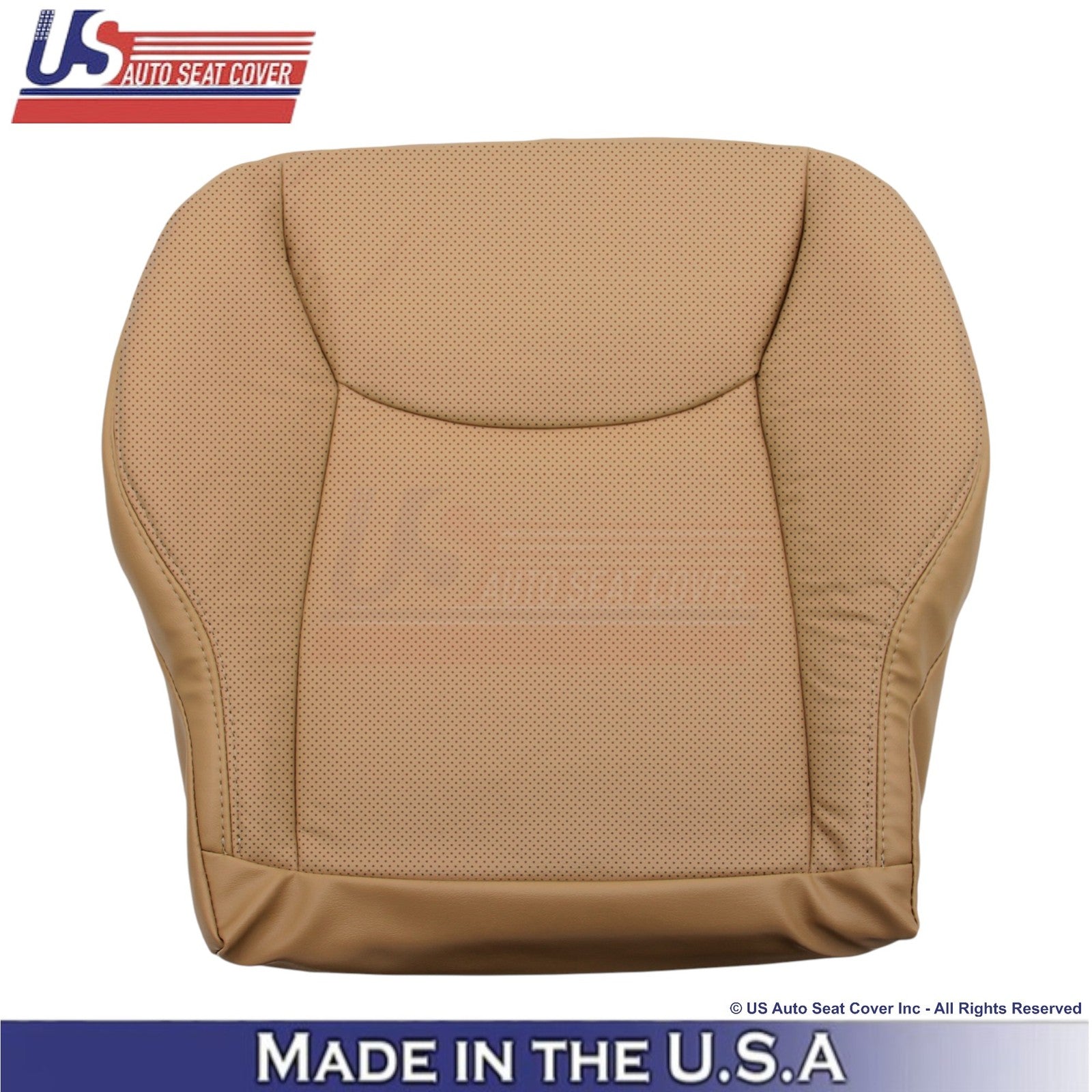 2000-2002 Fits Mercedes-Benz S Leatherette Perf. Passenger Bottom Cover Saffron