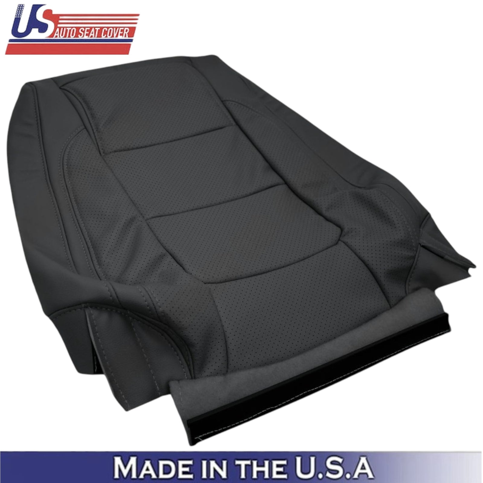 2011-2015 For Ford Explorer Limited Leatherette Front Top Covers Charcoal Black