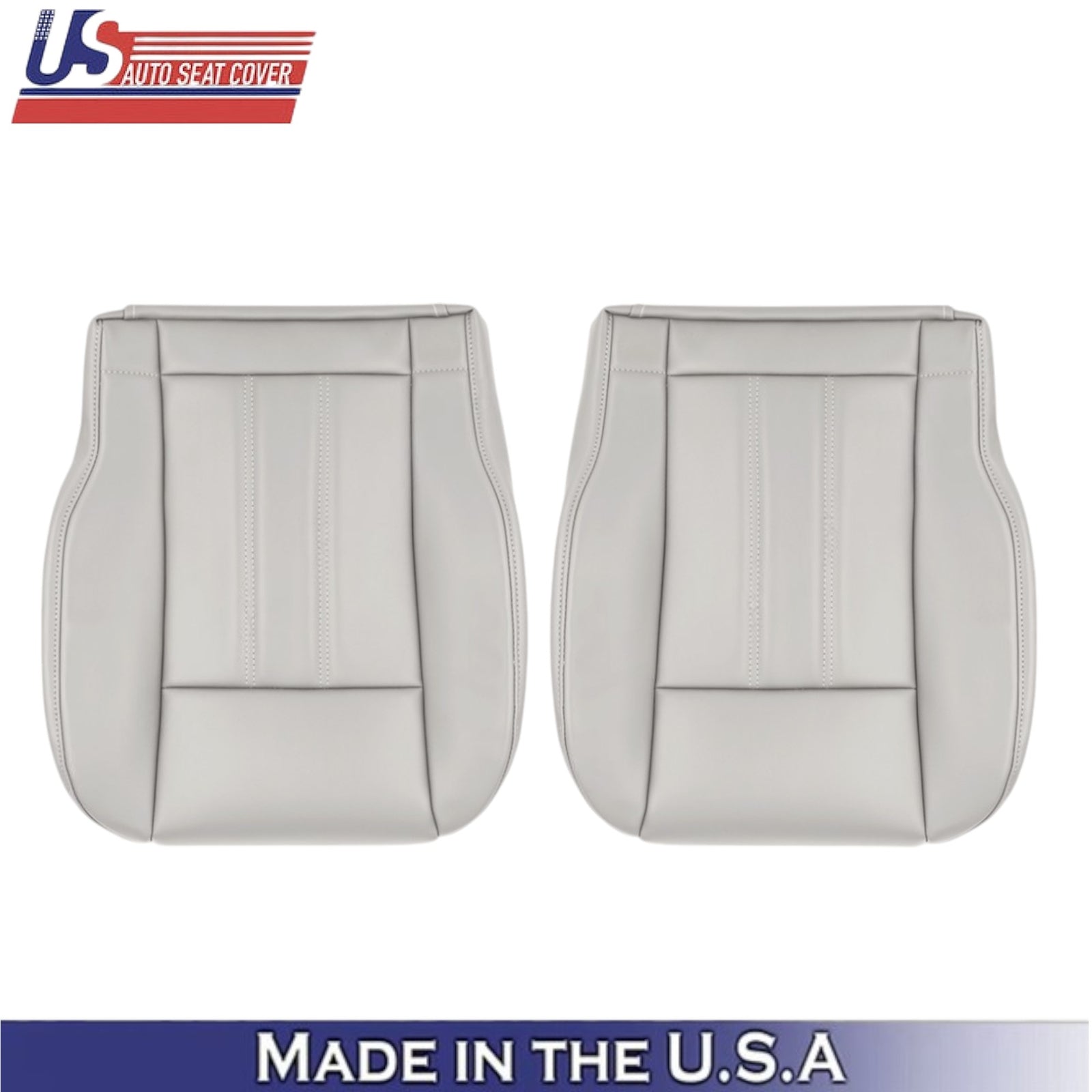 2008-2016 For Chrysler Town & Country Leatherette Front Bottom Covers Lt. Shale