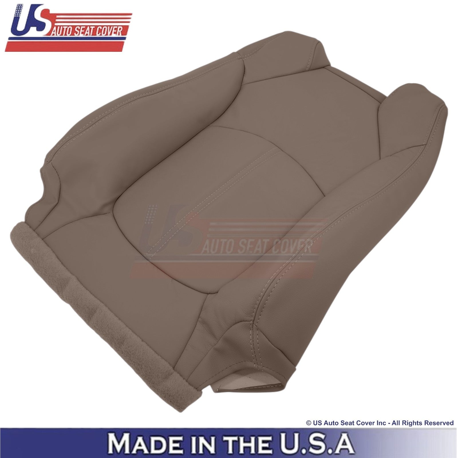 2013-2016 Fits GMC Acadia Genuine Leather Front Replacement Covers Dk. Cashmere