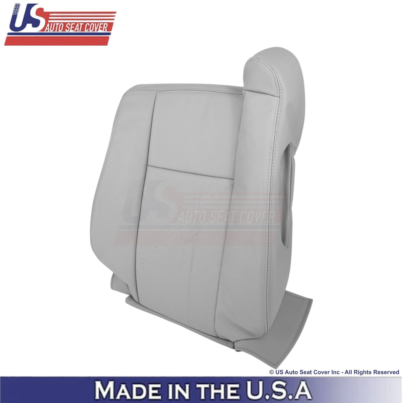 2003-2007 Fits Cadillac CTS Leather Front OEM Replacement Seat Covers Gray