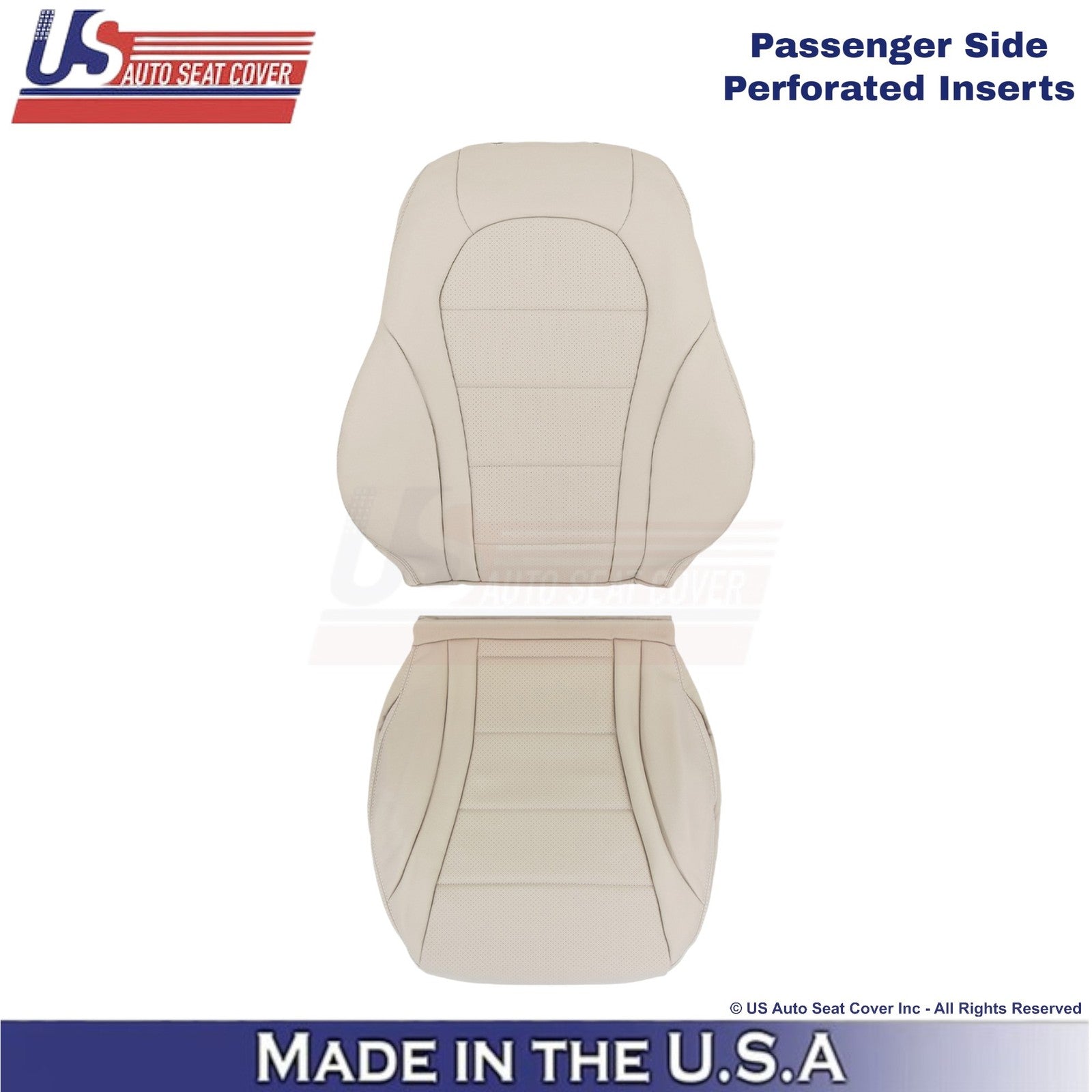 2016-2021 For Mercedes Benz GLC Class Leather Passenger Seat Covers Silk Beige