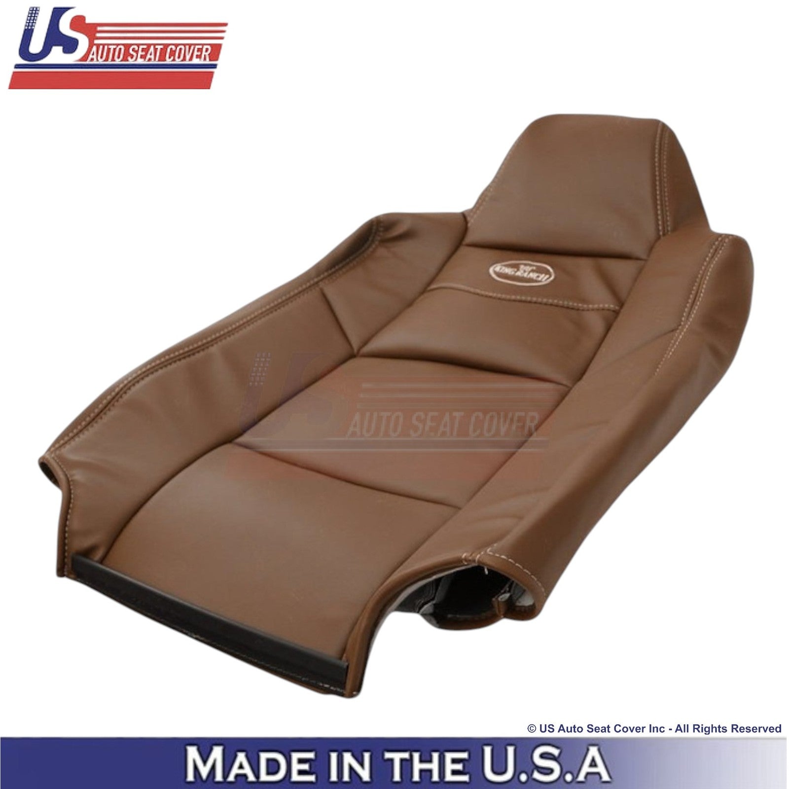 2003-2007 For Ford F250 350 450 King Ranch Leatherette Passenger Top Cover Brown