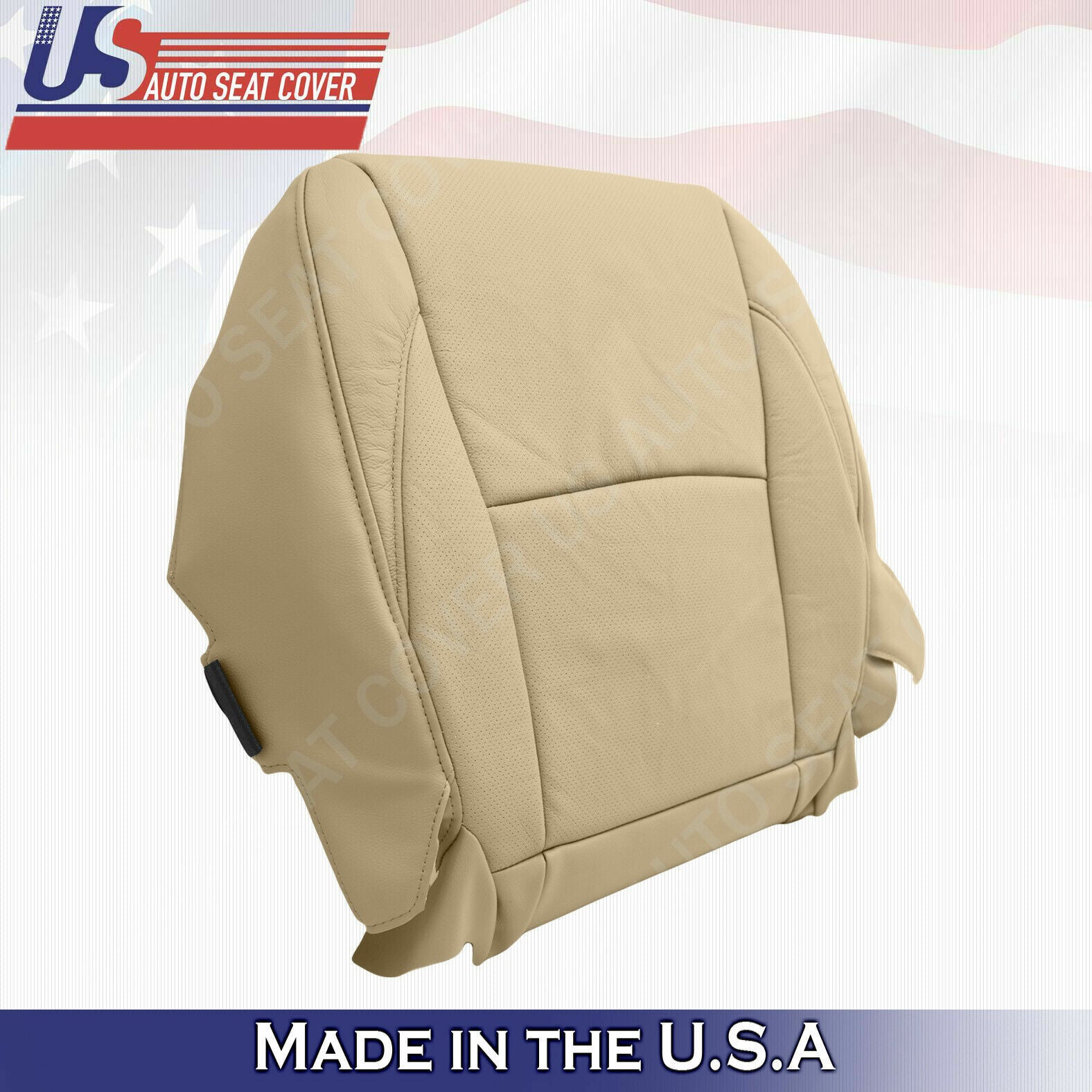 Fits For Lexus ES 2007 2008 2009 Driver Bottom Leather seat cover Tan Perforated
