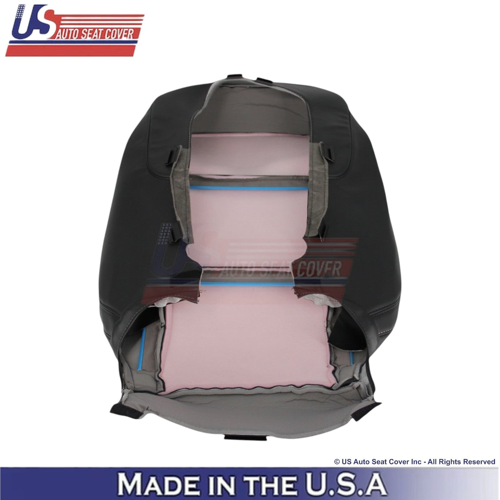 2015-2020 For Chevy Tahoe Genuine Leather w Perf. Driver Top Cover Jet Black