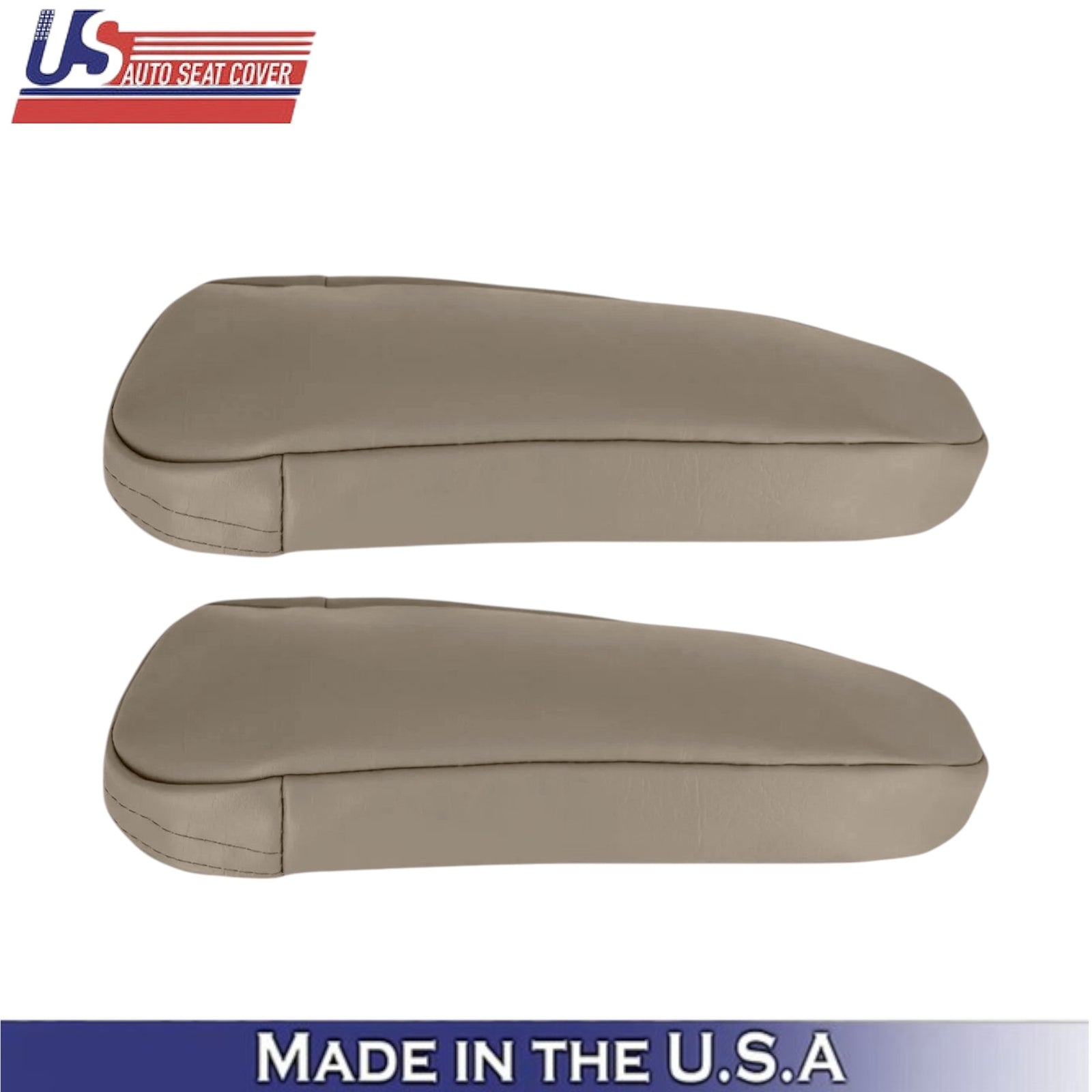 1992-1996 For Ford Bronco Eddie Bauer Leatherette Front Armrest Covers Tan