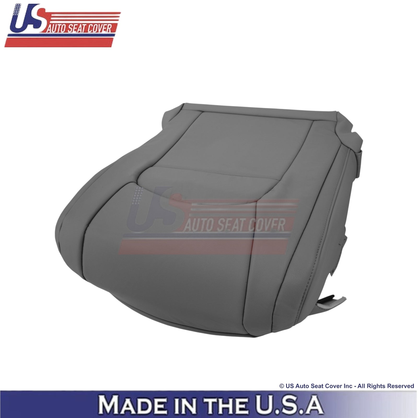 2008-2021 For Toyota Land Cruiser Leather Front Bottom Seat Covers Dark Gray