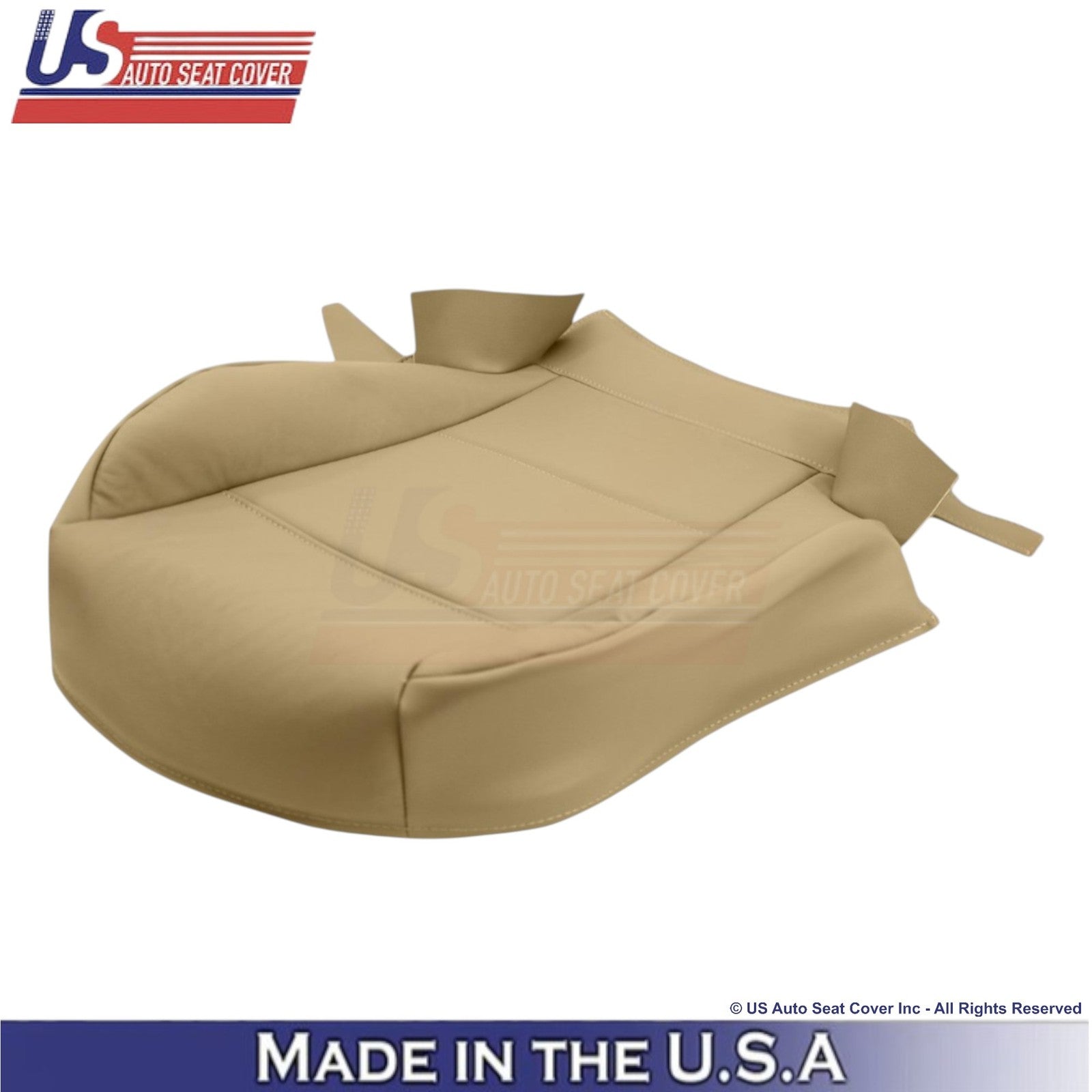 1998-2005 For BMW 3 Series E46 Genuine Leather Driver Bottom Seat Cover Beige