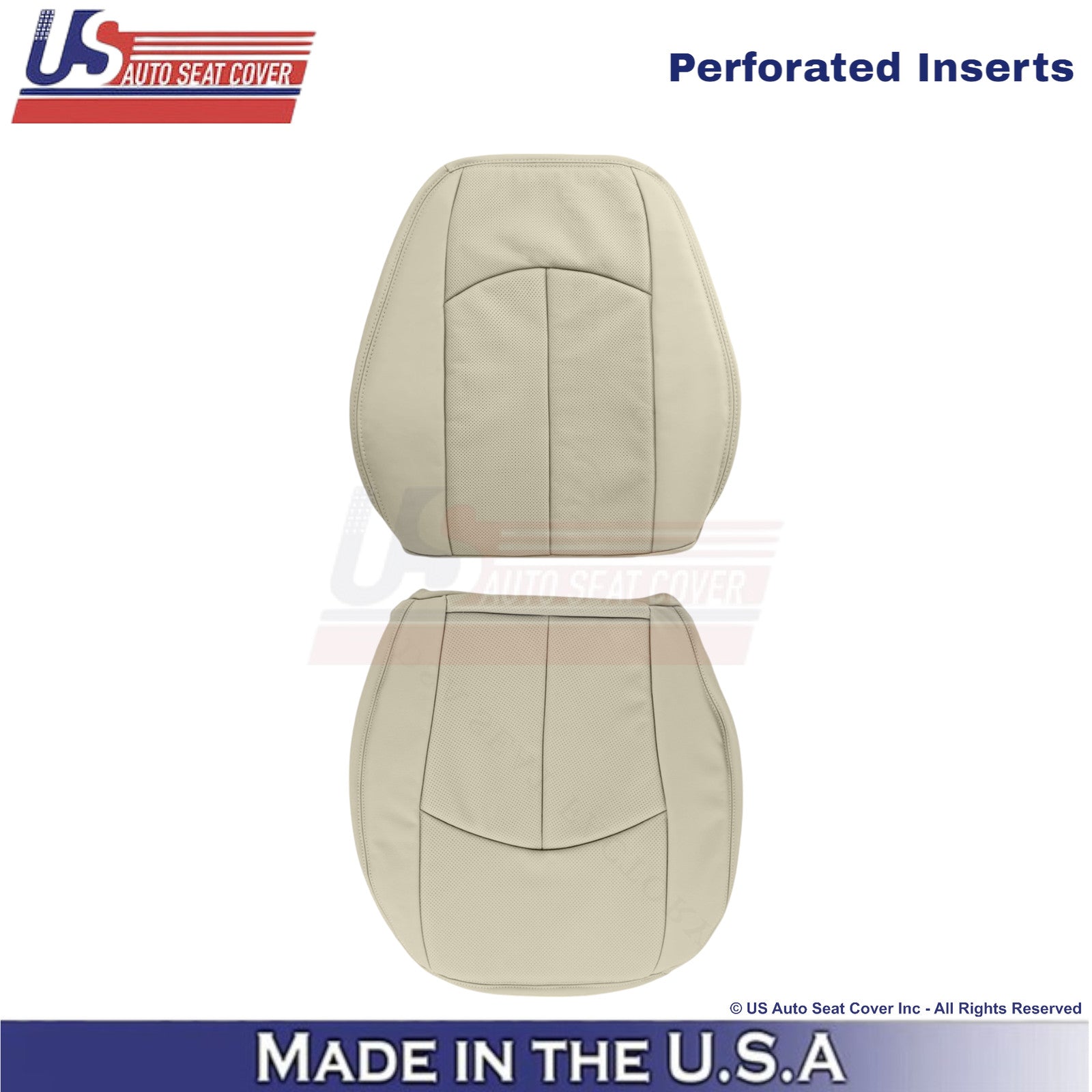 2002-2009 For Mercedes-Benz E-Class Leather Passenger Replacement Covers Beige