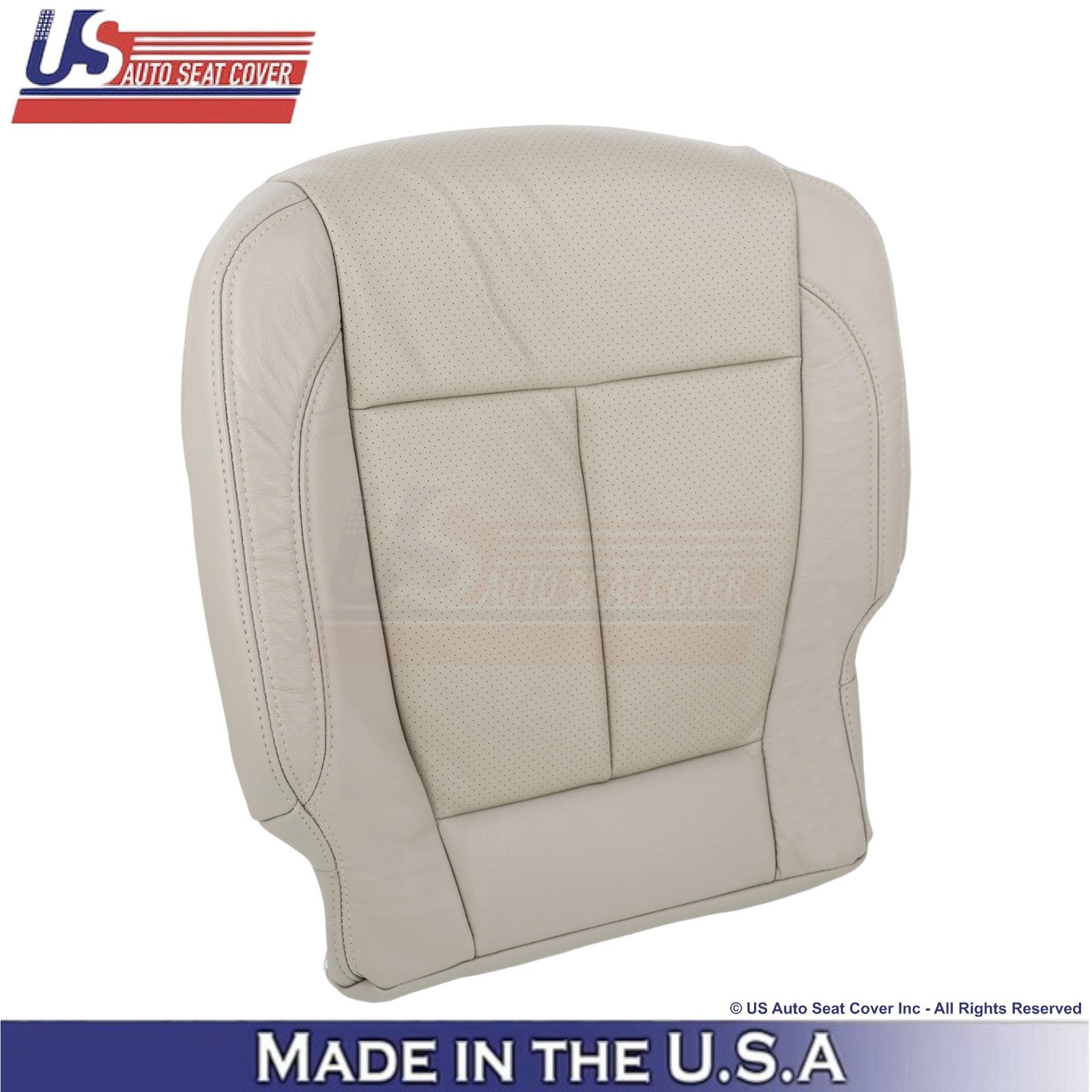 2018-2021 For Ford Expedition XLT Leather Perf Front Driver Bottom Cover Gray
