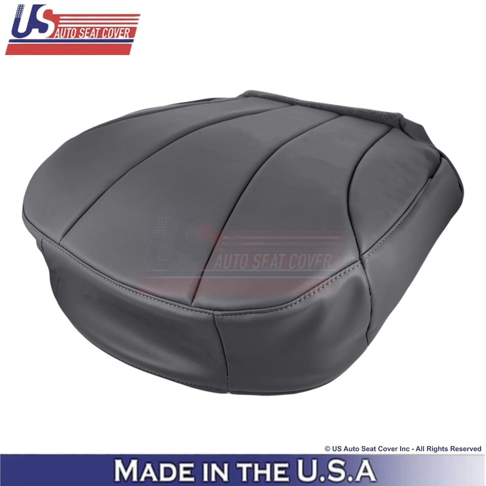 1999-2002 For Chevy Silverado W/T Genuine Leather Driver Bottom Cover Dk. Gray