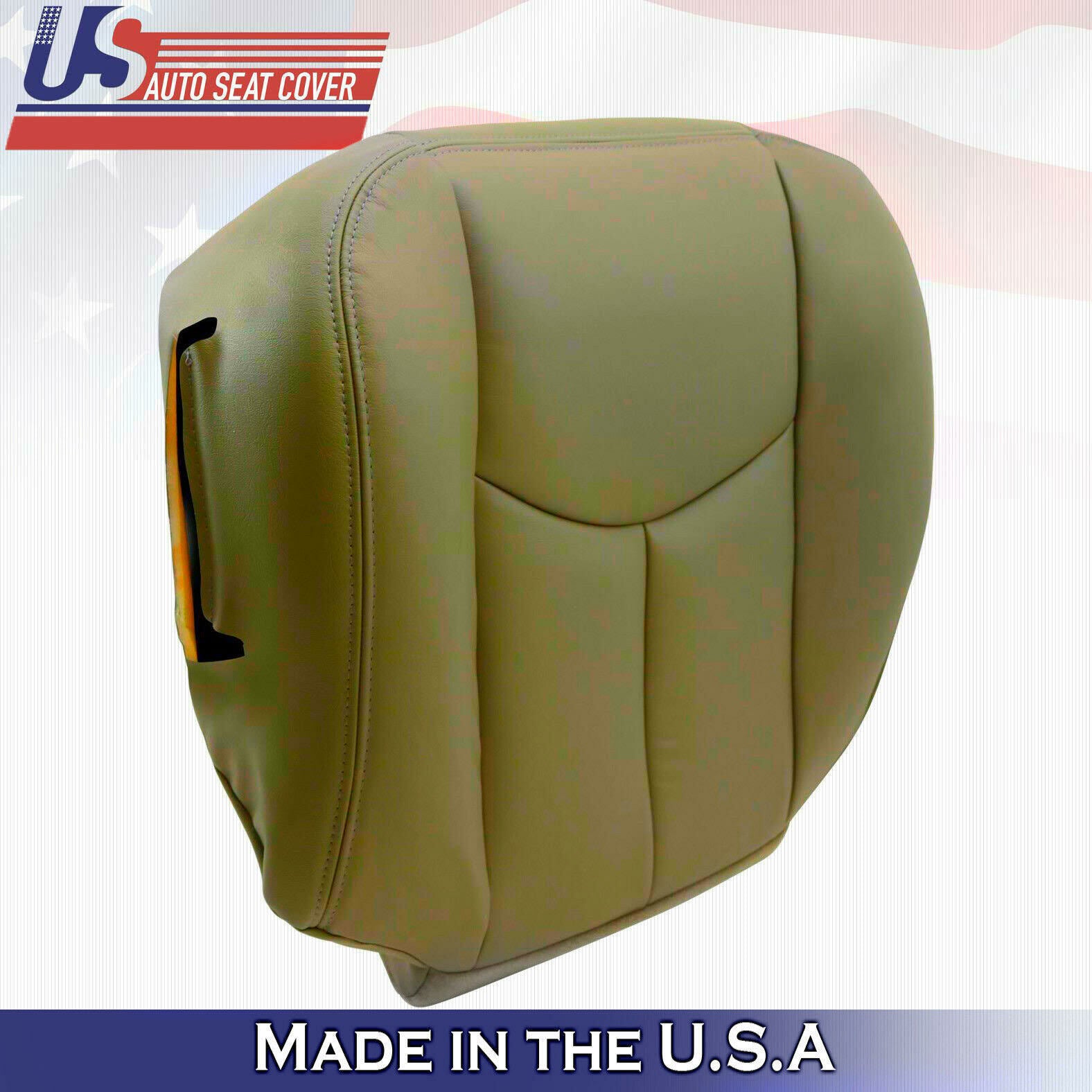 2003 2004 2005 2006 2007 GMC Sierra Driver Bottom leather Seat Cover Neutral 522