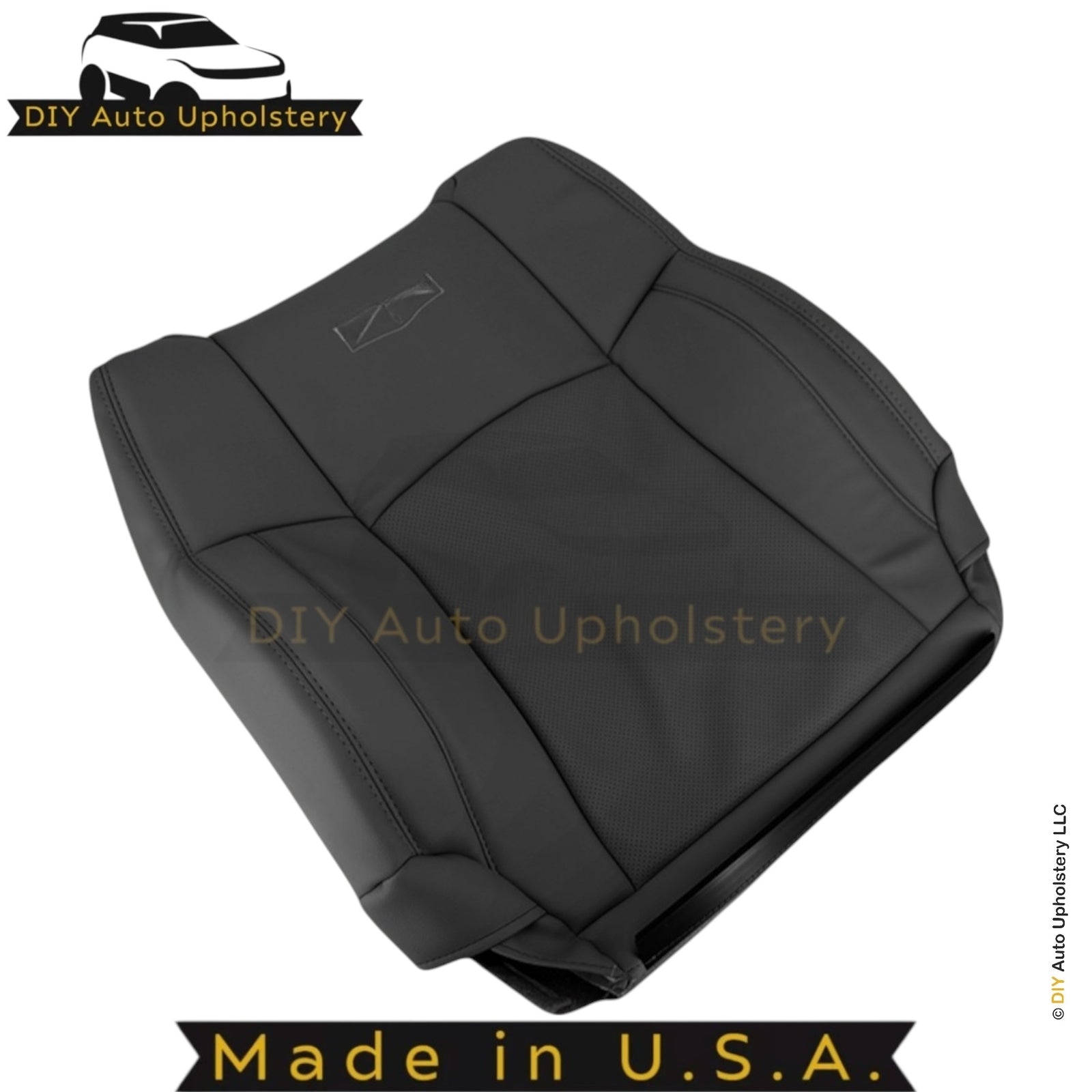 2013-2018 For Dodge Ram 2500 Laramie Genuine Leather Front Seat Covers Black