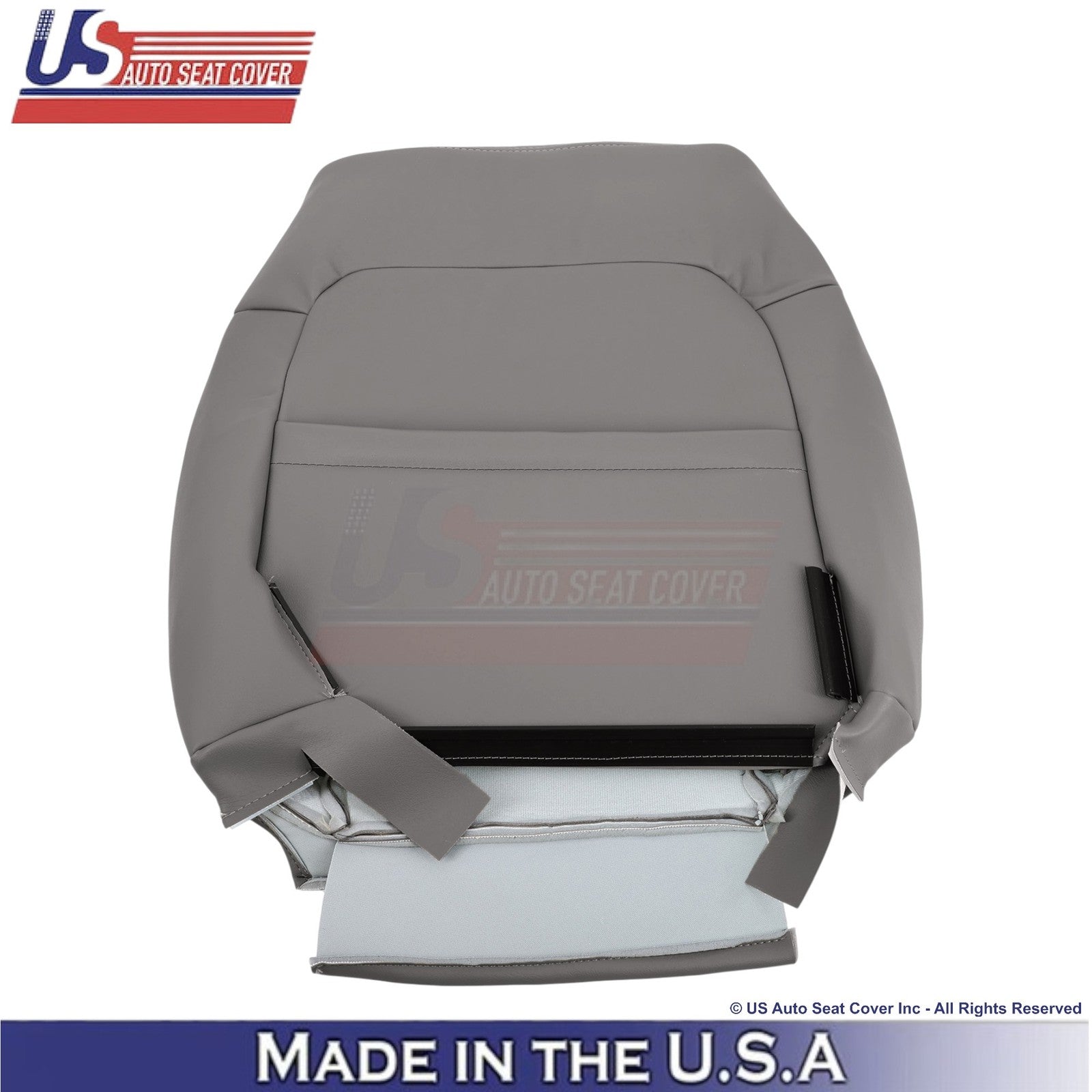 1998-2003 For Toyota Sienna Genuine Leather Driver Replacement Seat Covers Gray