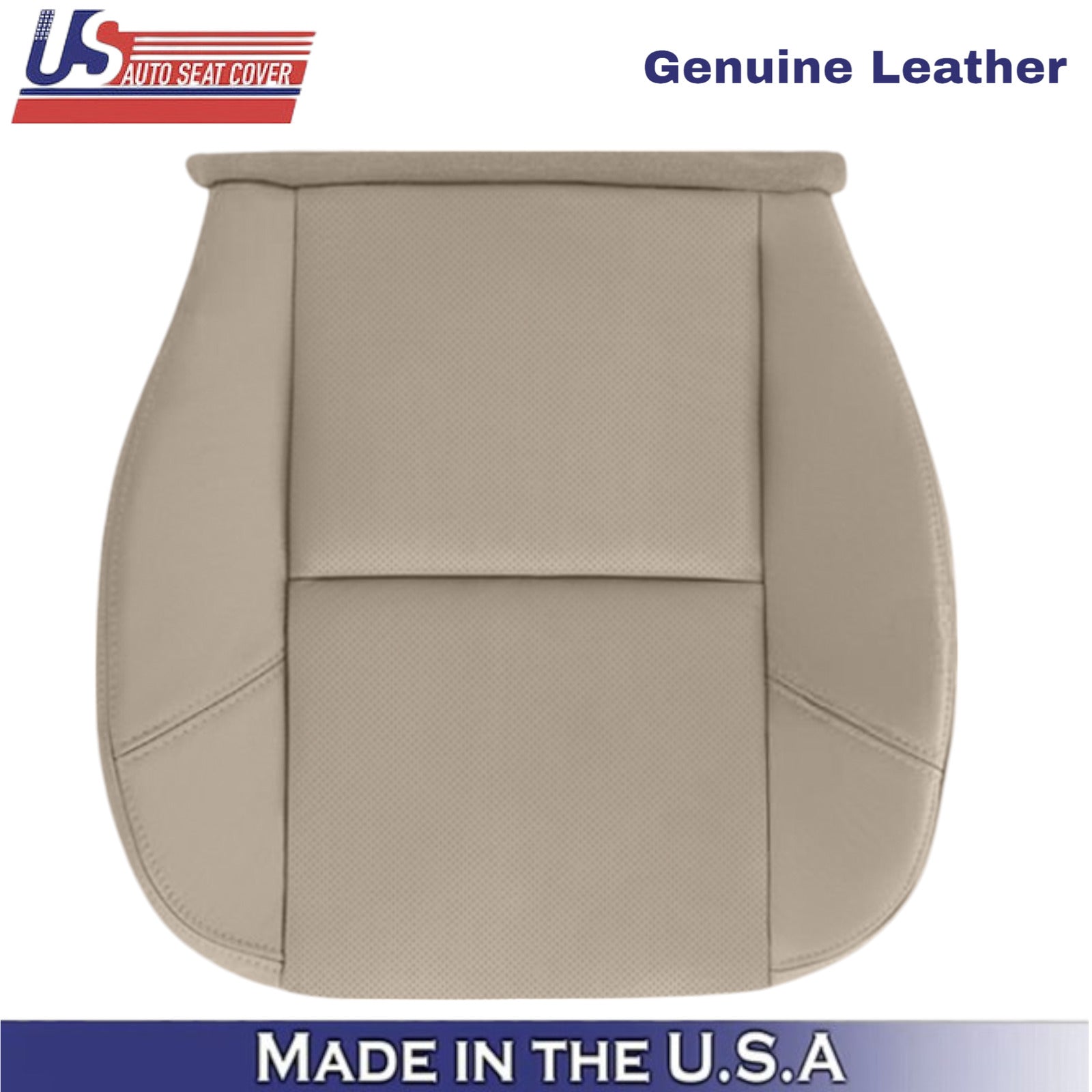 2012-2014 For Chevy Silverado 1500 LTZ Genuine Leather Driver Bottom Cover Tan