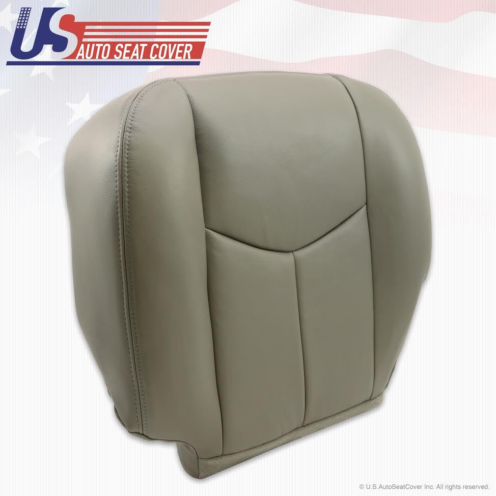 2003 2004 2005 2006 GMC Sierra Denali Driver Bottom Leather Seat Cover Gray 922