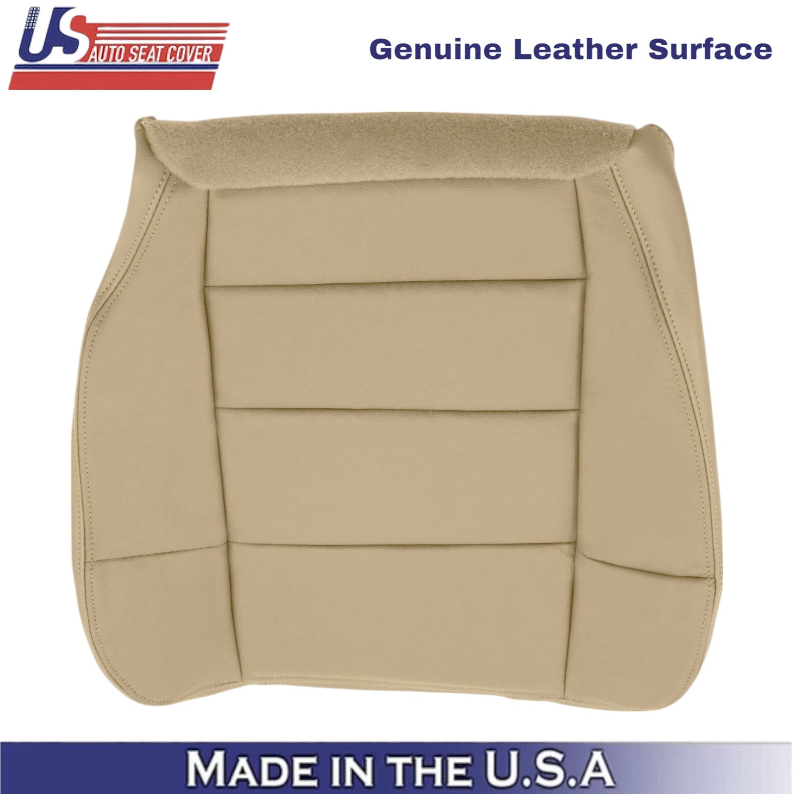 2001 to 2003 for Ford F150 Lariat leather Front Seat Covers Parchment Tan