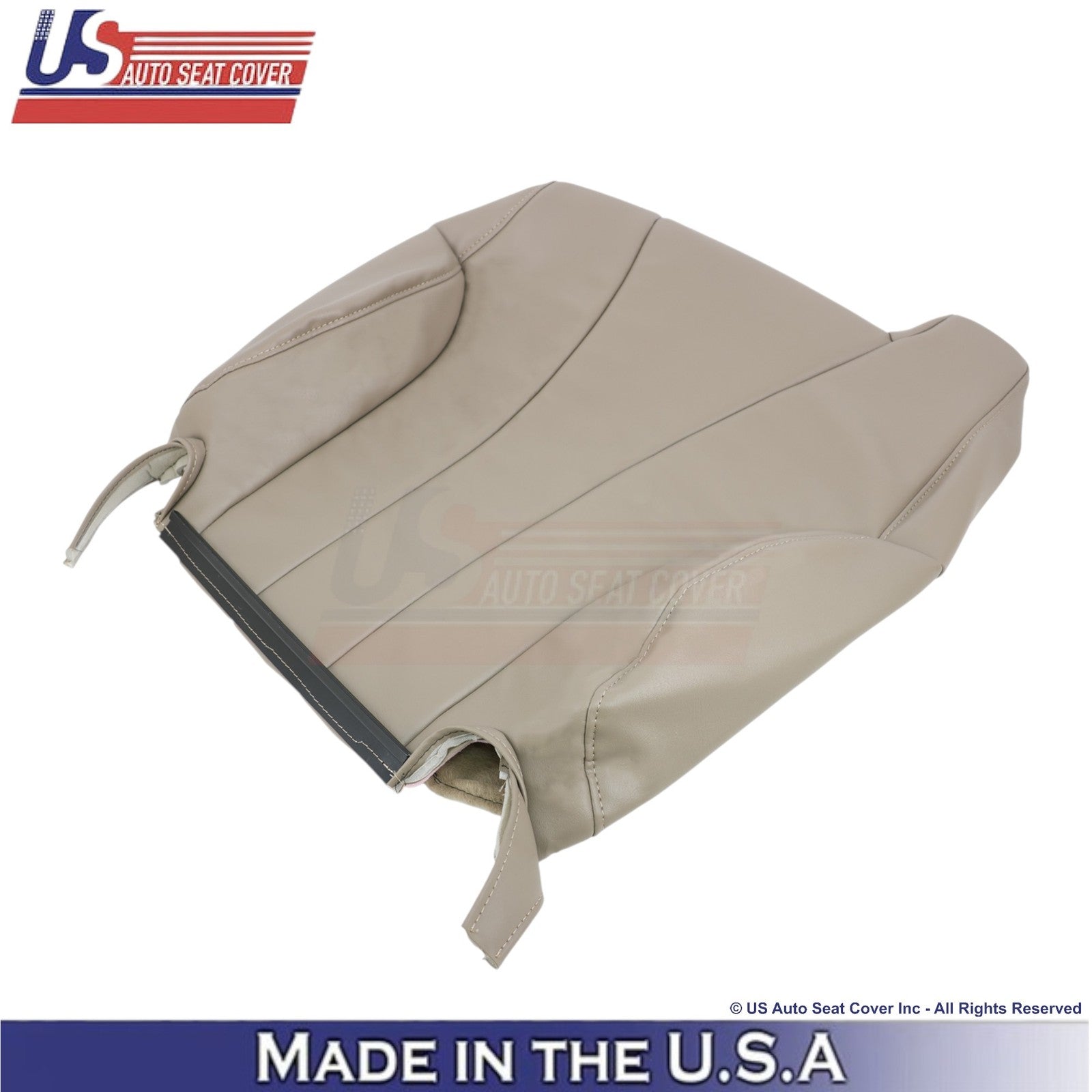 2001-2002 For Chevy Silverado W/T Leather Driver Side Seat Covers Medium Neutral