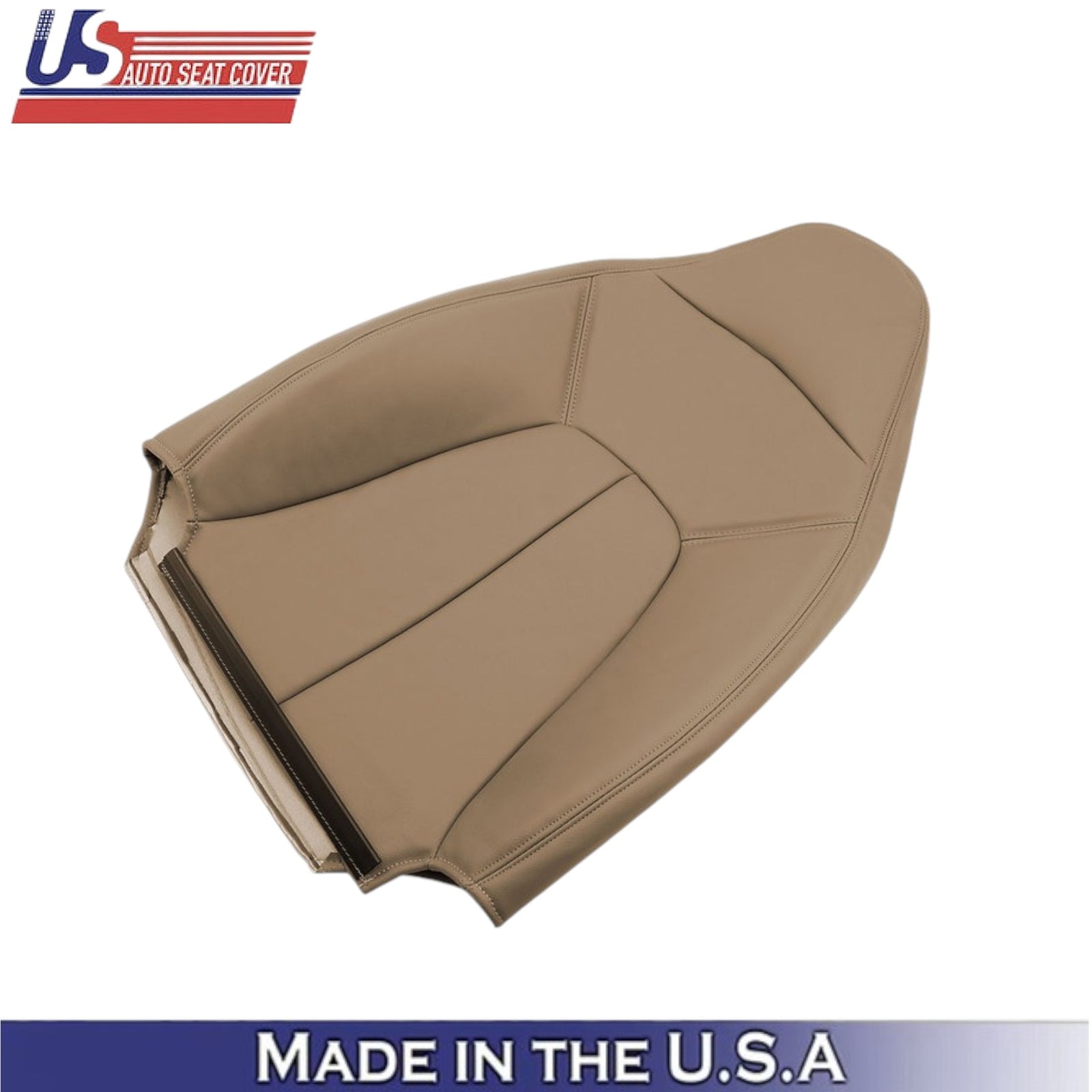 1997-2002 For Ford Expedition XLT Eddie Bauer Leather Front Top Seat Covers Tan