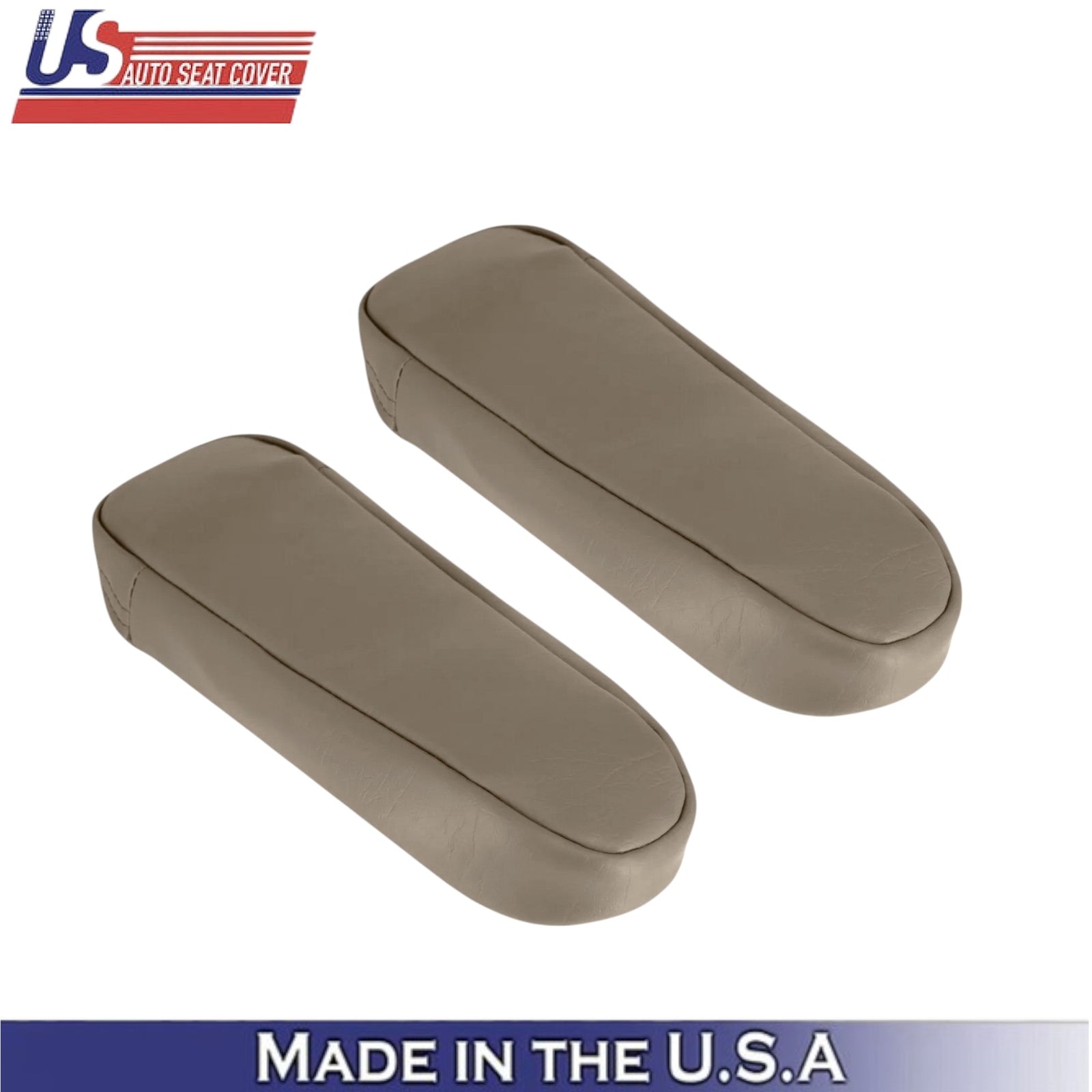 1992-1996 For Ford Bronco Eddie Bauer Leatherette Front Armrest Covers Tan
