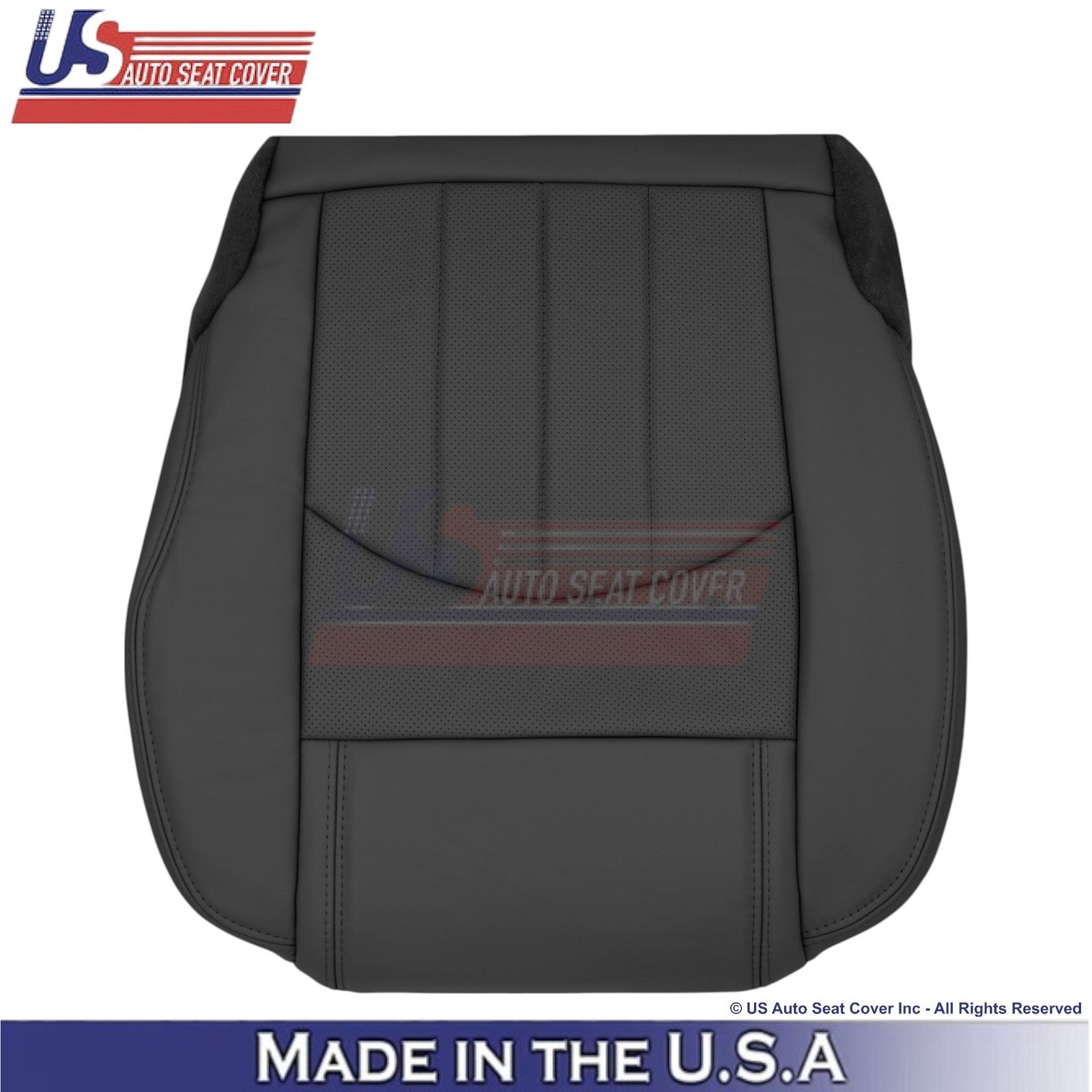 2013-2017 For Buick Enclave Leatherette Passenger Bottom Replacement Cover Ebony