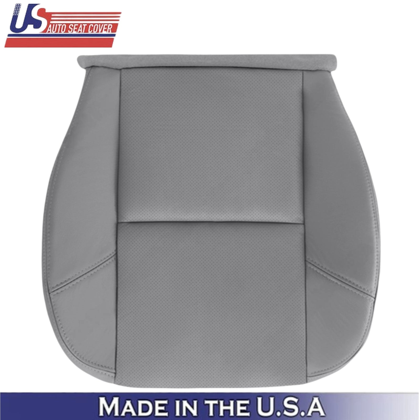 2012-2014 For Chevy Silverado Genuine Leather Driver Seat Covers Titanium Gray