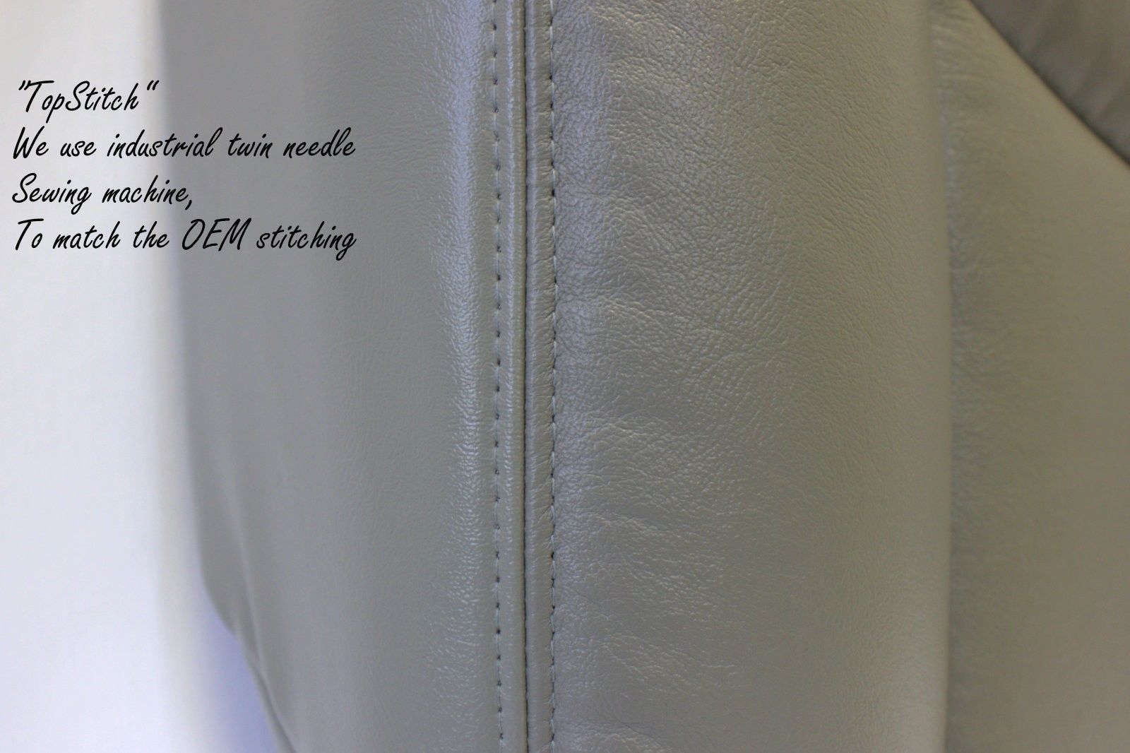 03-07 Chevy Silverodo Tahoe SLT Driver side Bottom Leather seat cover GRAY