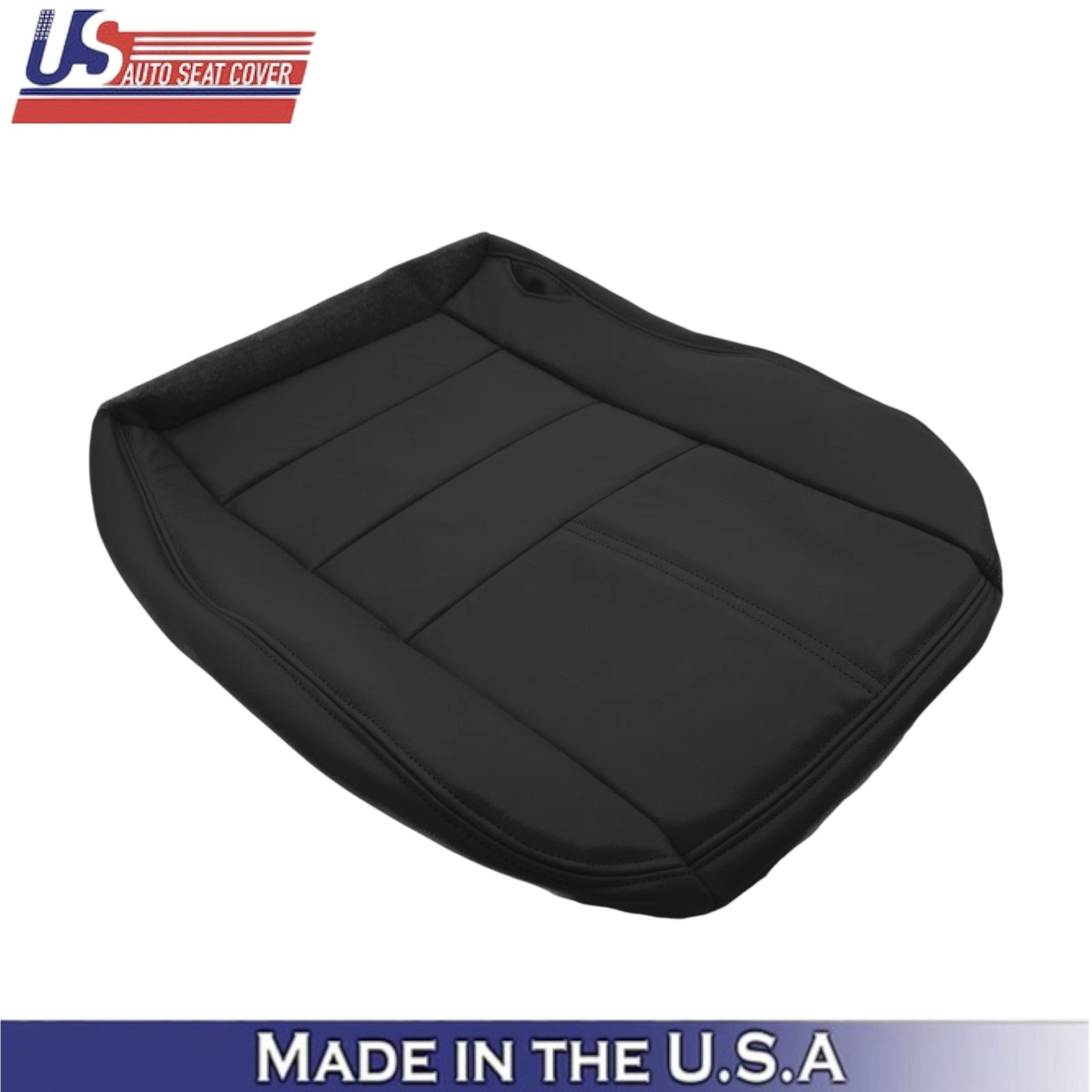 2008-2010 For Ford F250 Lariat Leatherette Front Bottom Covers Charcoal Black
