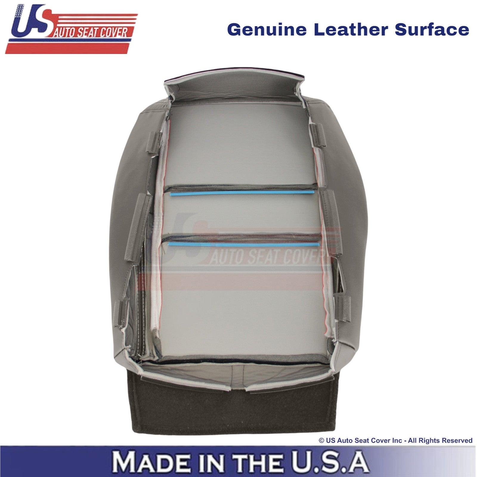 2011-2013 For Dodge Durango Genuine Leather Passenger Covers Medium Graystone