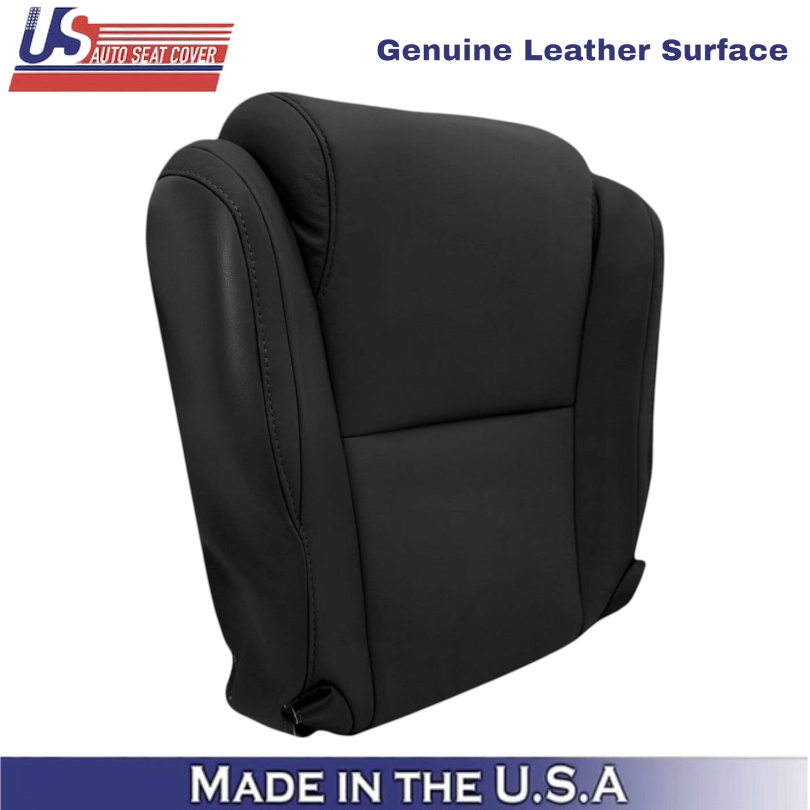 2007-2013 For Toyota Tundra Genuine Leather front Replacement Seat Covers Black