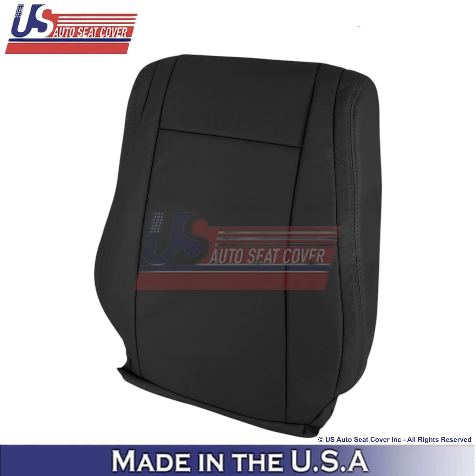 2007-2013 For Toyota Tundra Genuine Leather Driver Top Seat Cover Black