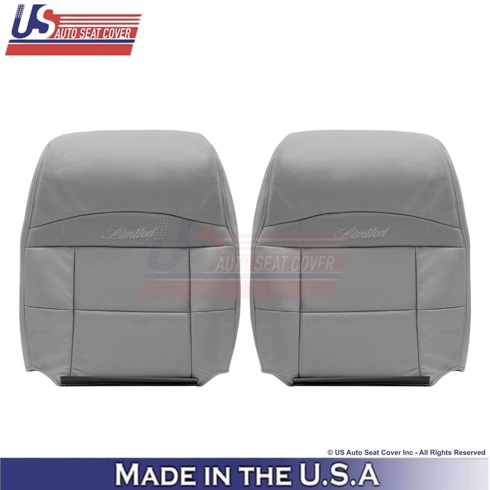 1995-2001 For Ford Explorer Limited Leather Front Seat Covers Medium Graphite