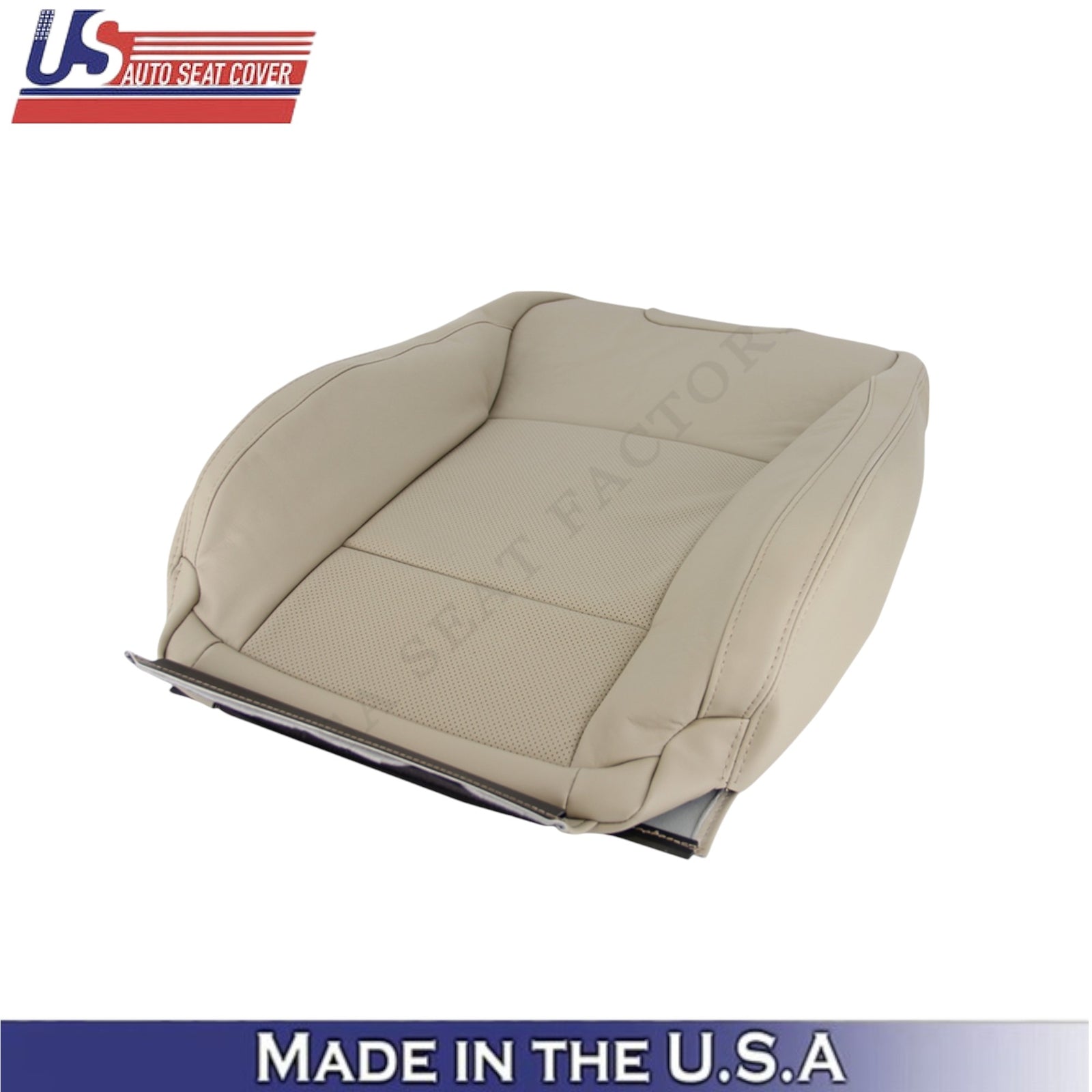 2015-2017 For Subaru Outback Leatherette Driver Side Seat Covers Warm Ivory