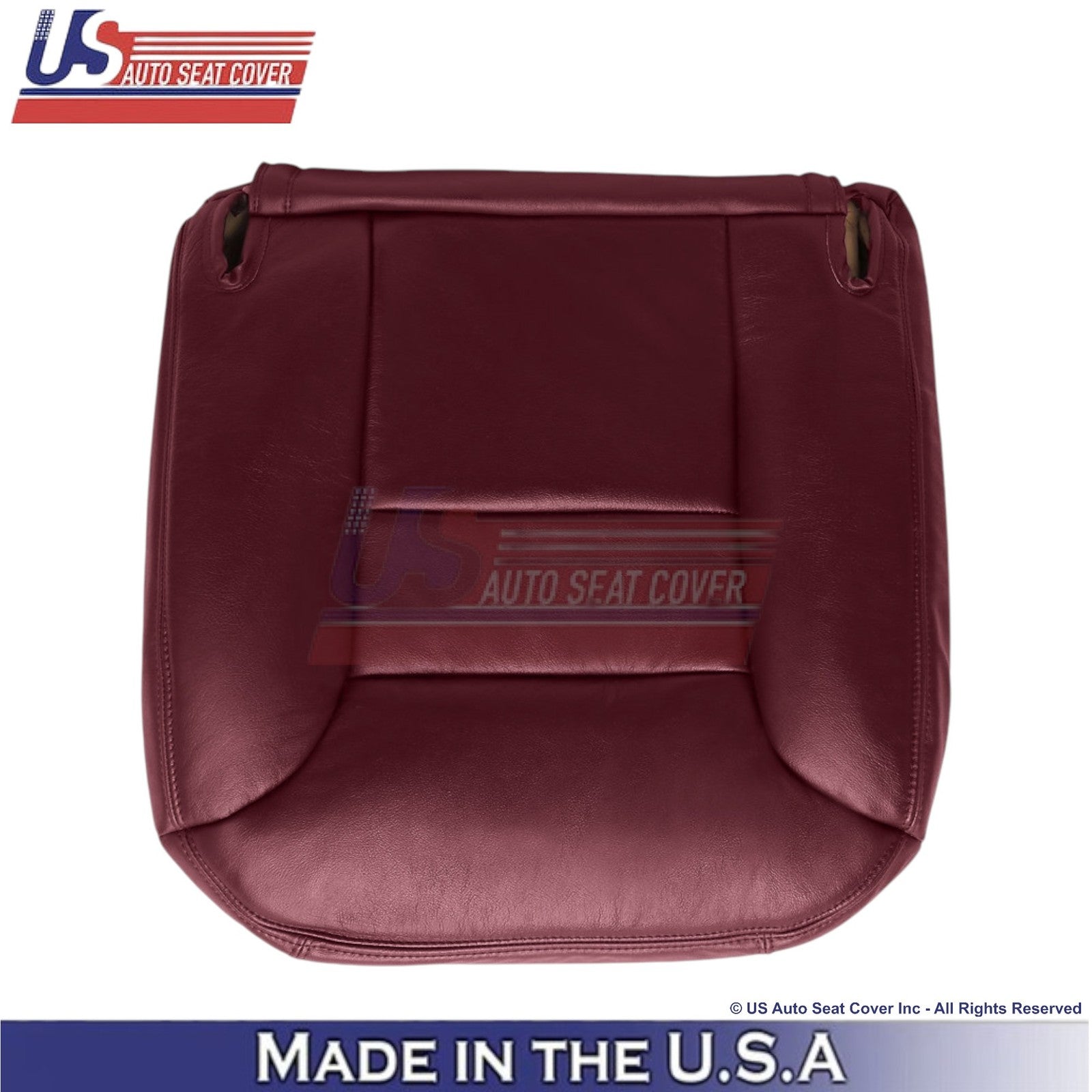 1995-1999 For Chevy Suburban Leatherette Passenger Side Seat Covers Ruby Red