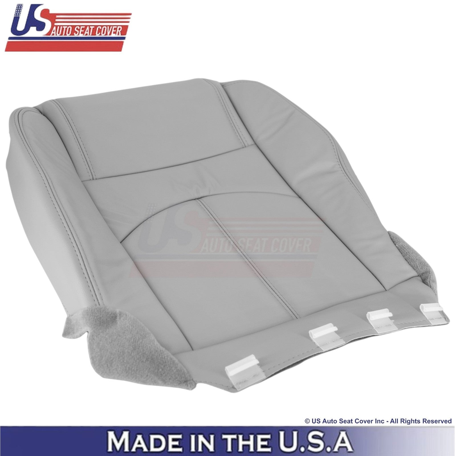 2013-2016 Fits GMC Acadia Leatherette Passenger Side Seat Covers Light Titanium