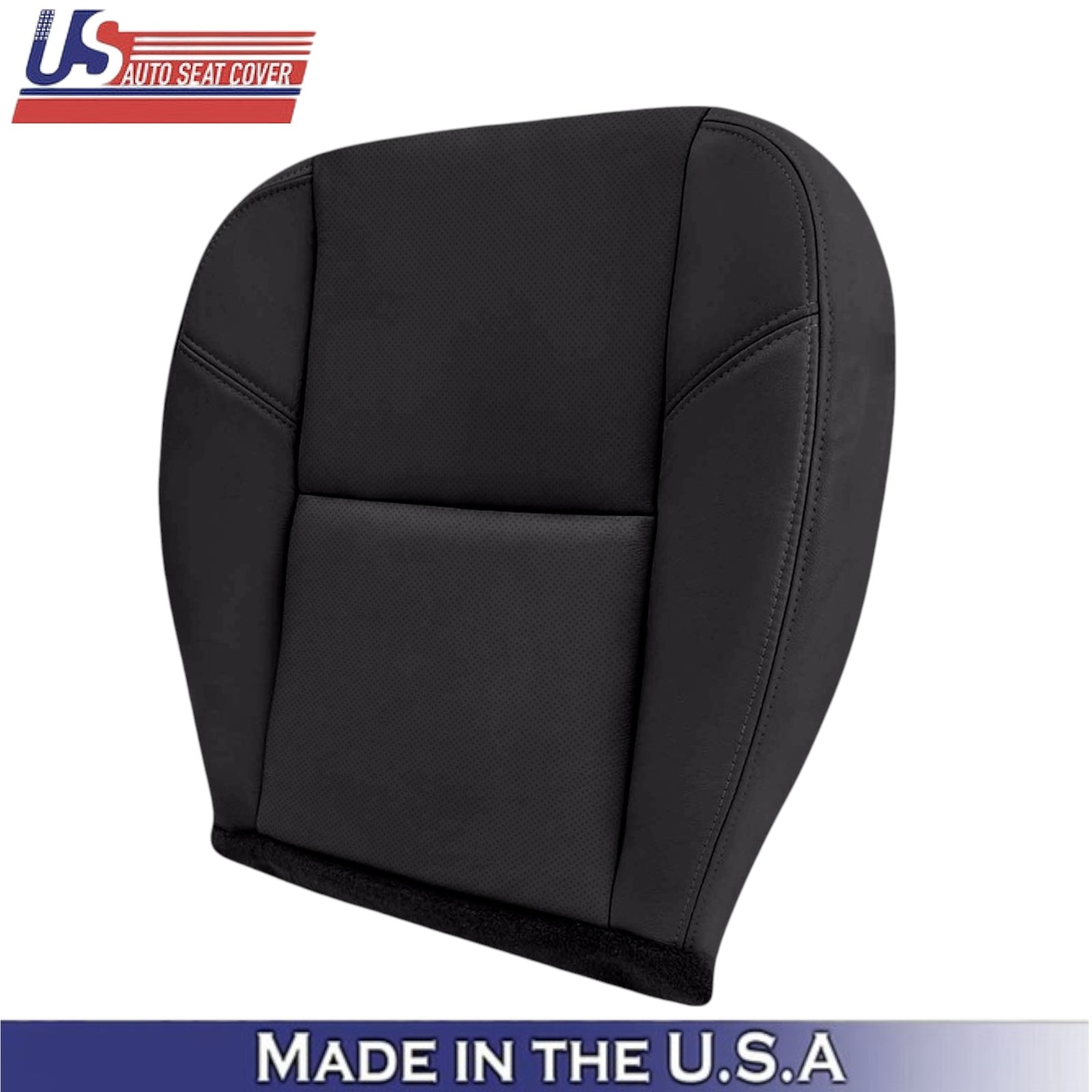 2009-2014 For GMC Sierra Denali Leatherette Passenger Side Seat Covers Ebony