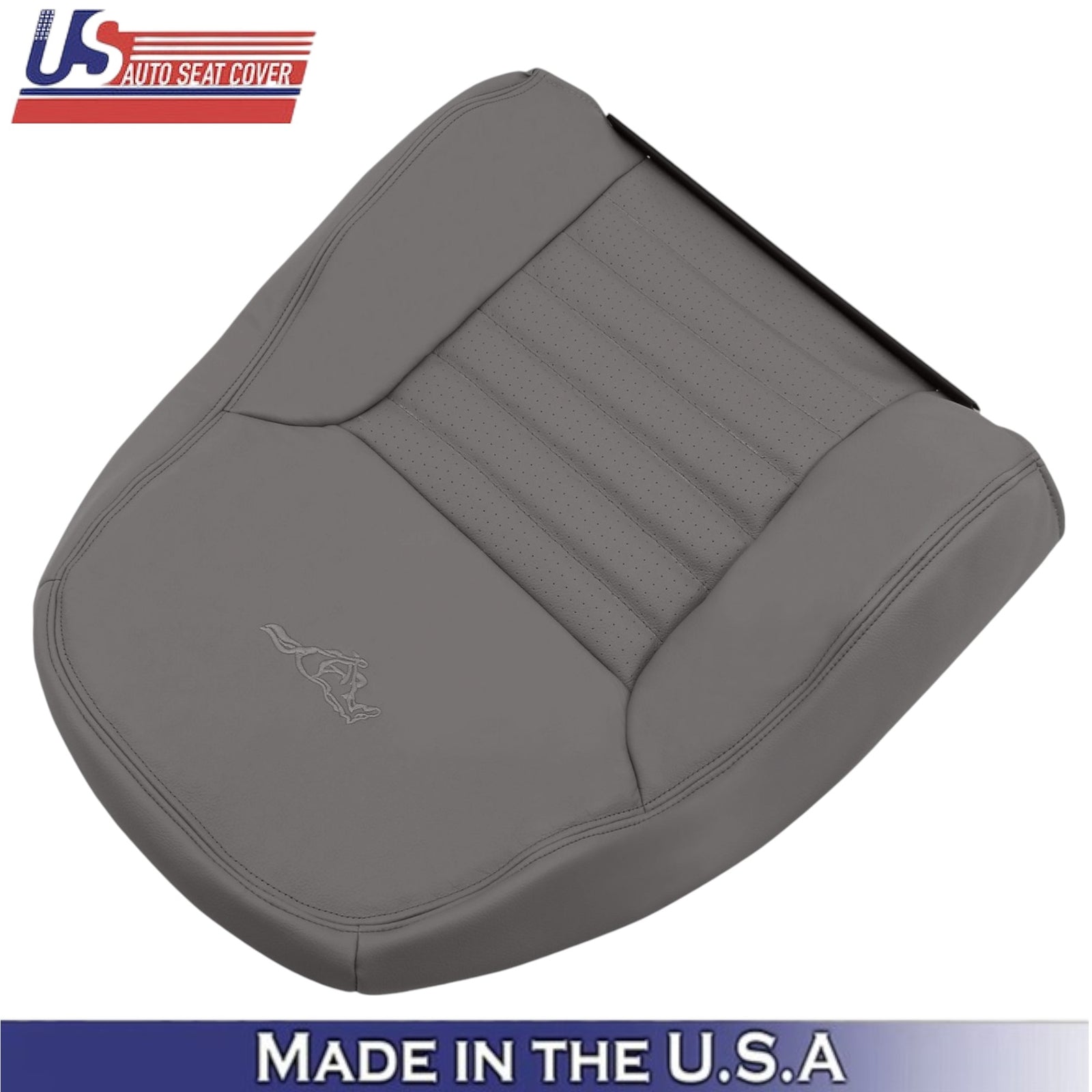 1999-2004 For Ford Mustang GT Leatherette Driver Top Seat Cover Medium Graphite