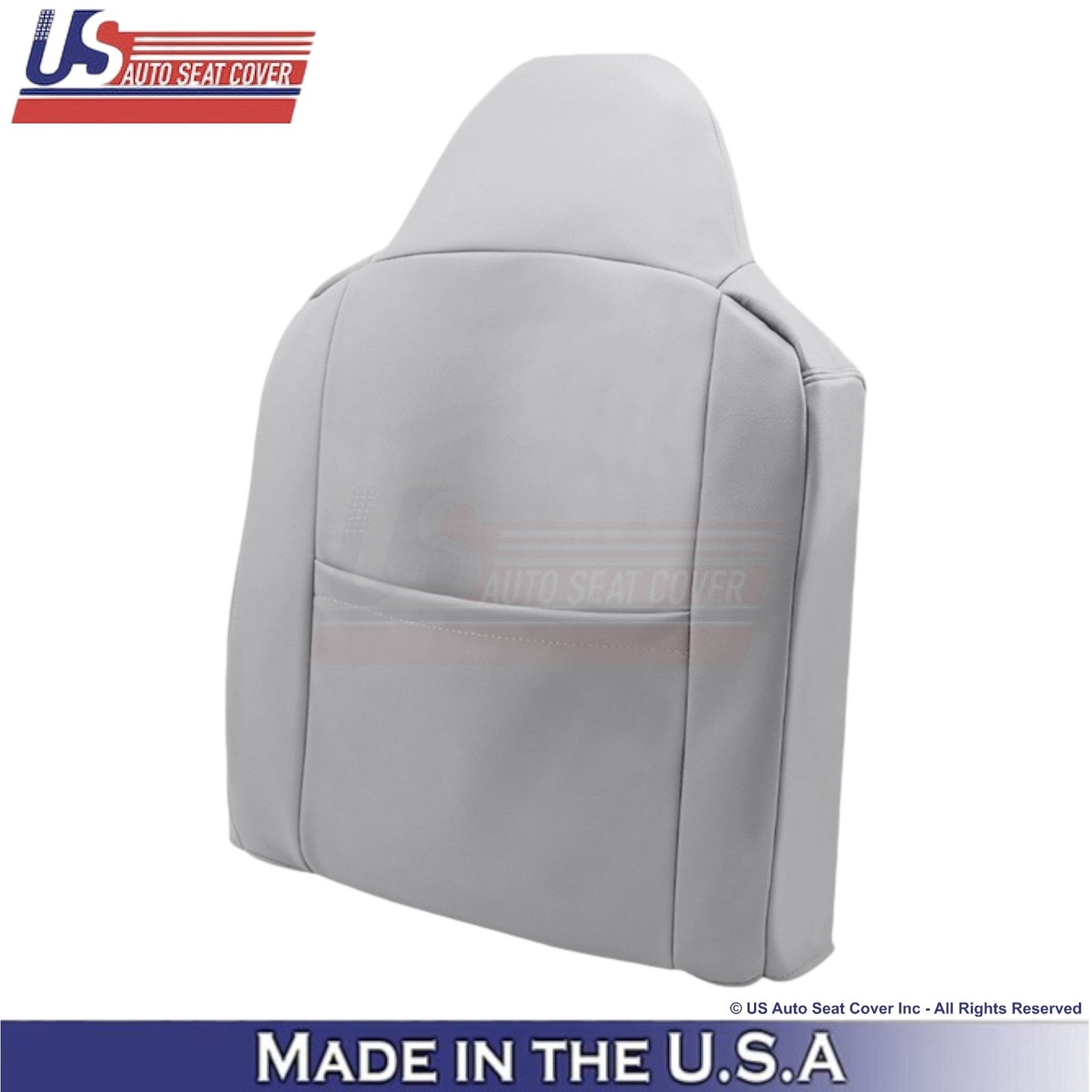 2002-2003 Fits Ford F250 F350 Lariat Leather Perf Front Top OEM Seat Covers Gray