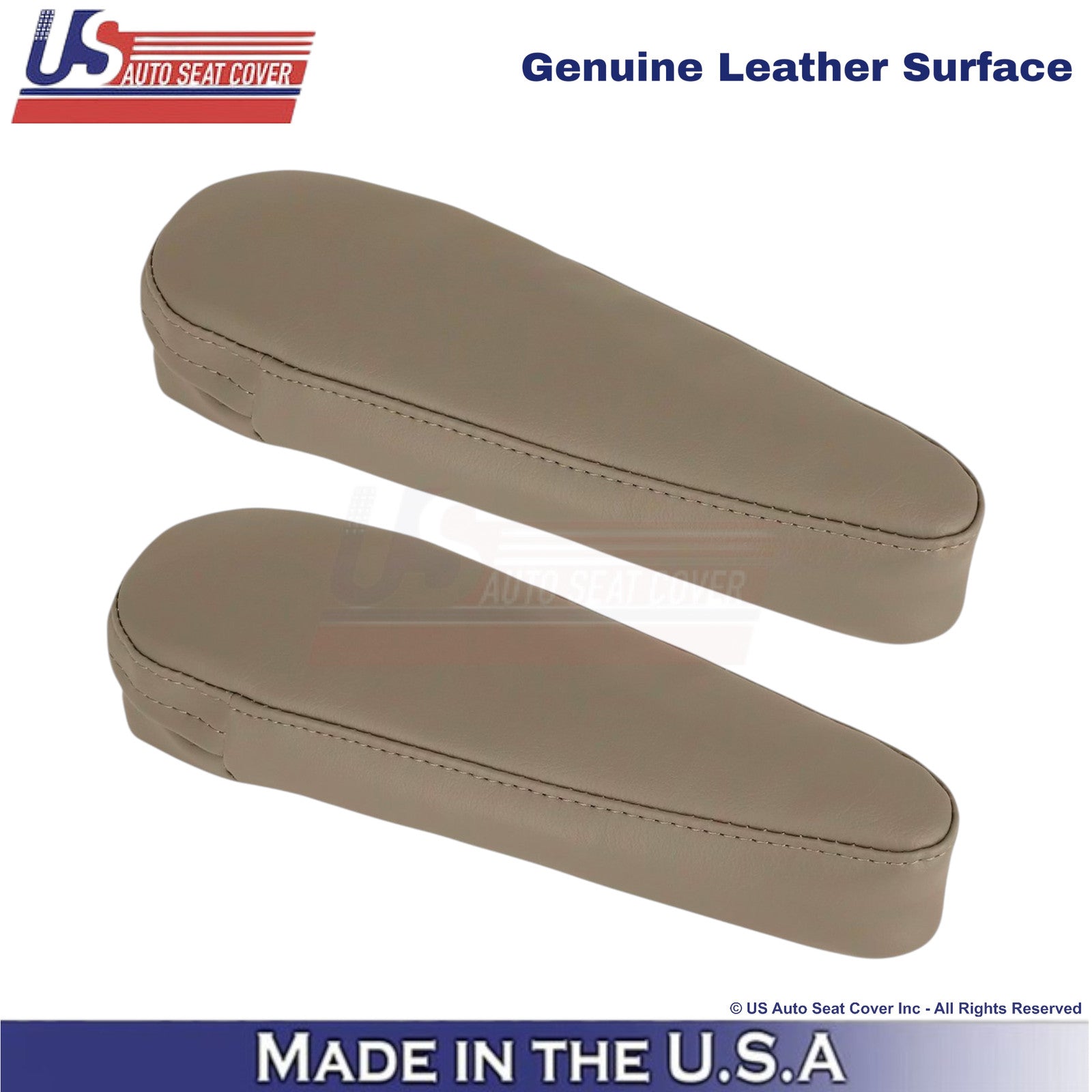 2001-2007 For Toyota Sequoia Genuine Leather Front Armrest Covers Tan