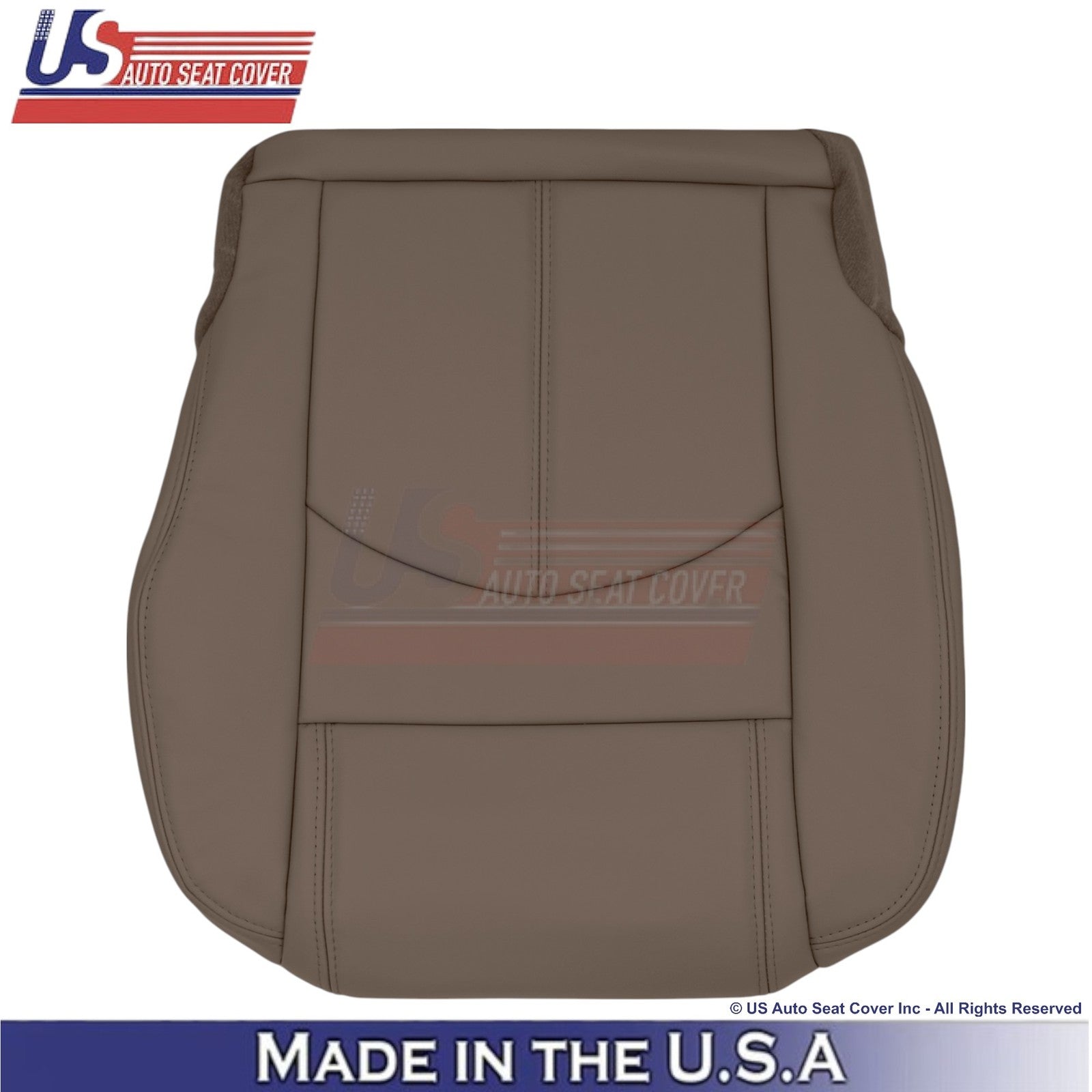 2013-2016 Fits GMC Acadia Genuine Leather Front Replacement Covers Dk. Cashmere