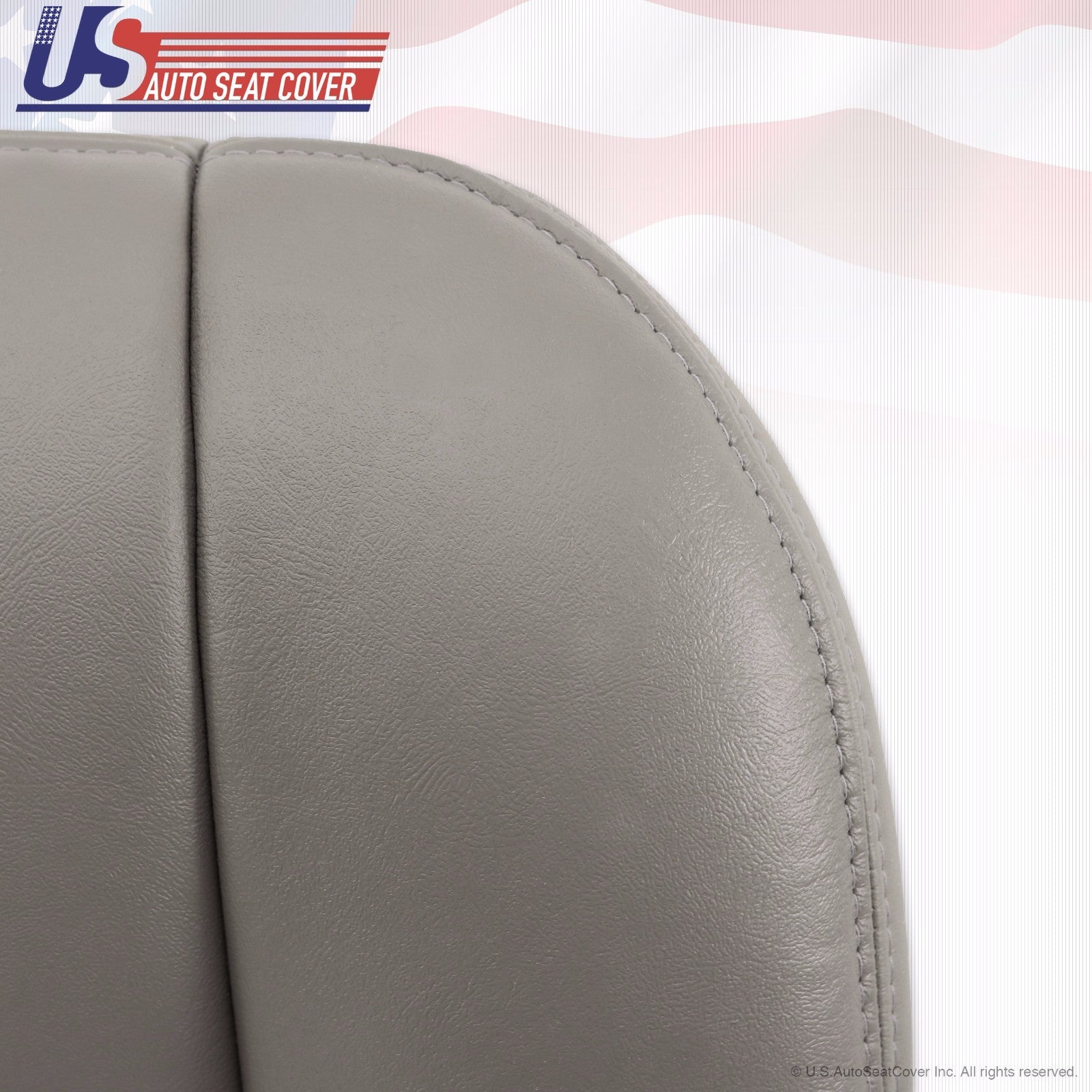 2003 - 2006 Cadillac Escalade Passenger Bottom Leather Seat Cover Gray 922