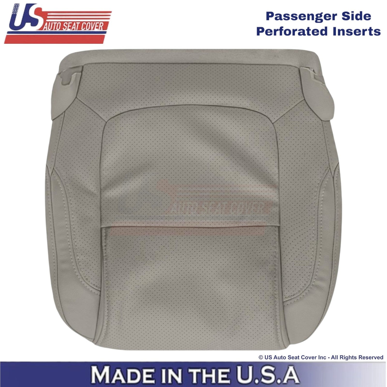 2011-2015 Fits Ford Explorer Limited Leather Perf Front Seat Covers Gray
