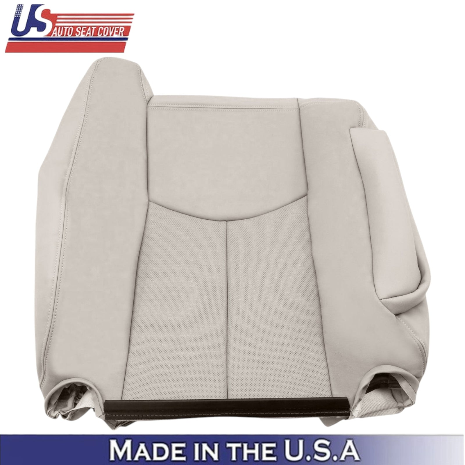 2003-2006 For Cadillac Escalade Leatherette Front Top Seat Covers Shale Neutral
