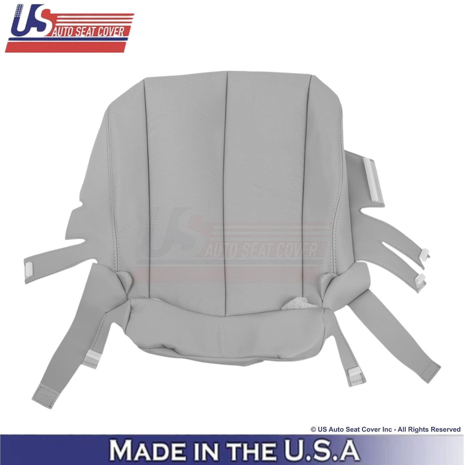 2011-2014 For Toyota Sienna Genuine Leather 2nd Row Bottom Seat Covers Lt. Gray