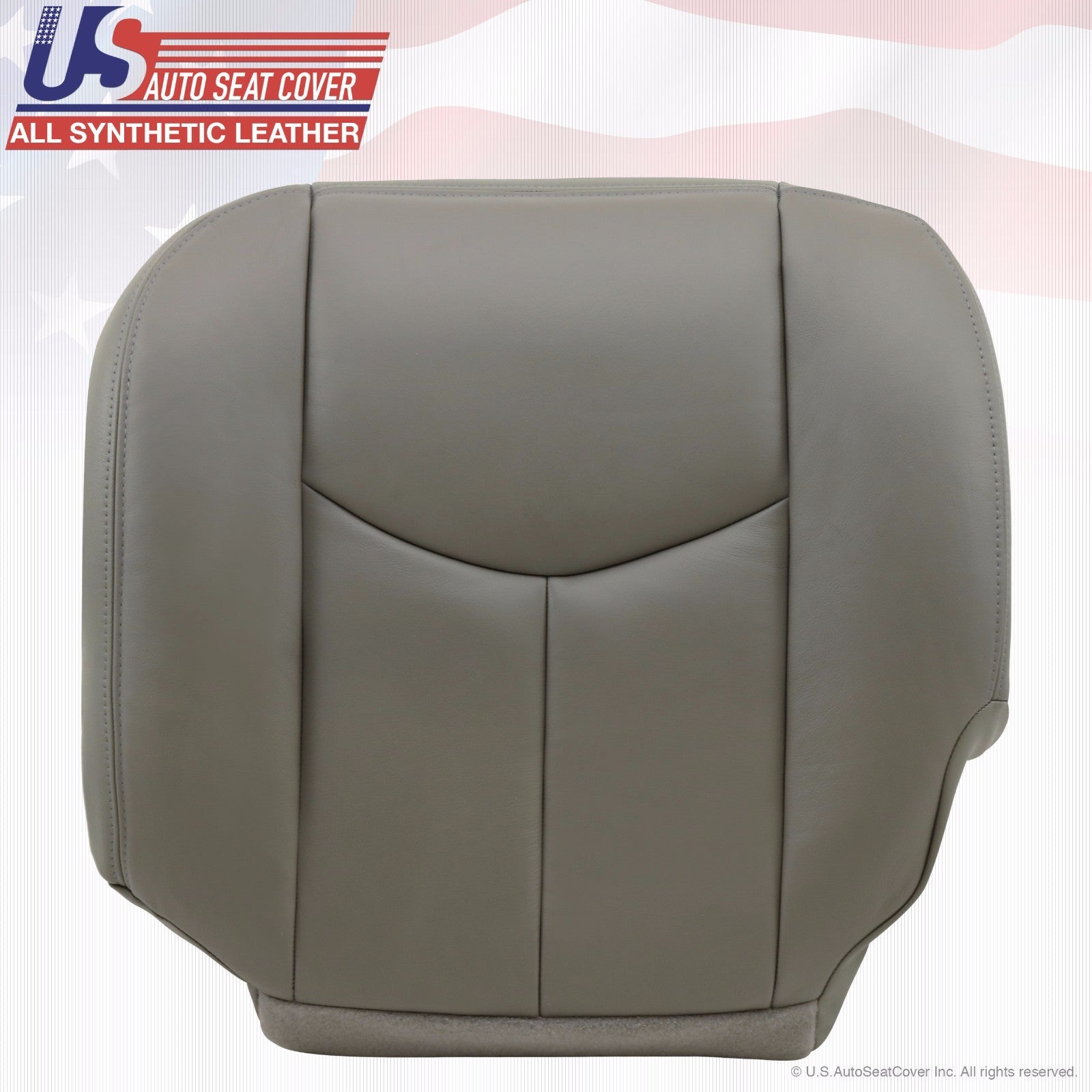 2003 2004 2005 GMC Sierra Driver Bottom Vinyl Seat Cover Plus Foam Cushion GRAY
