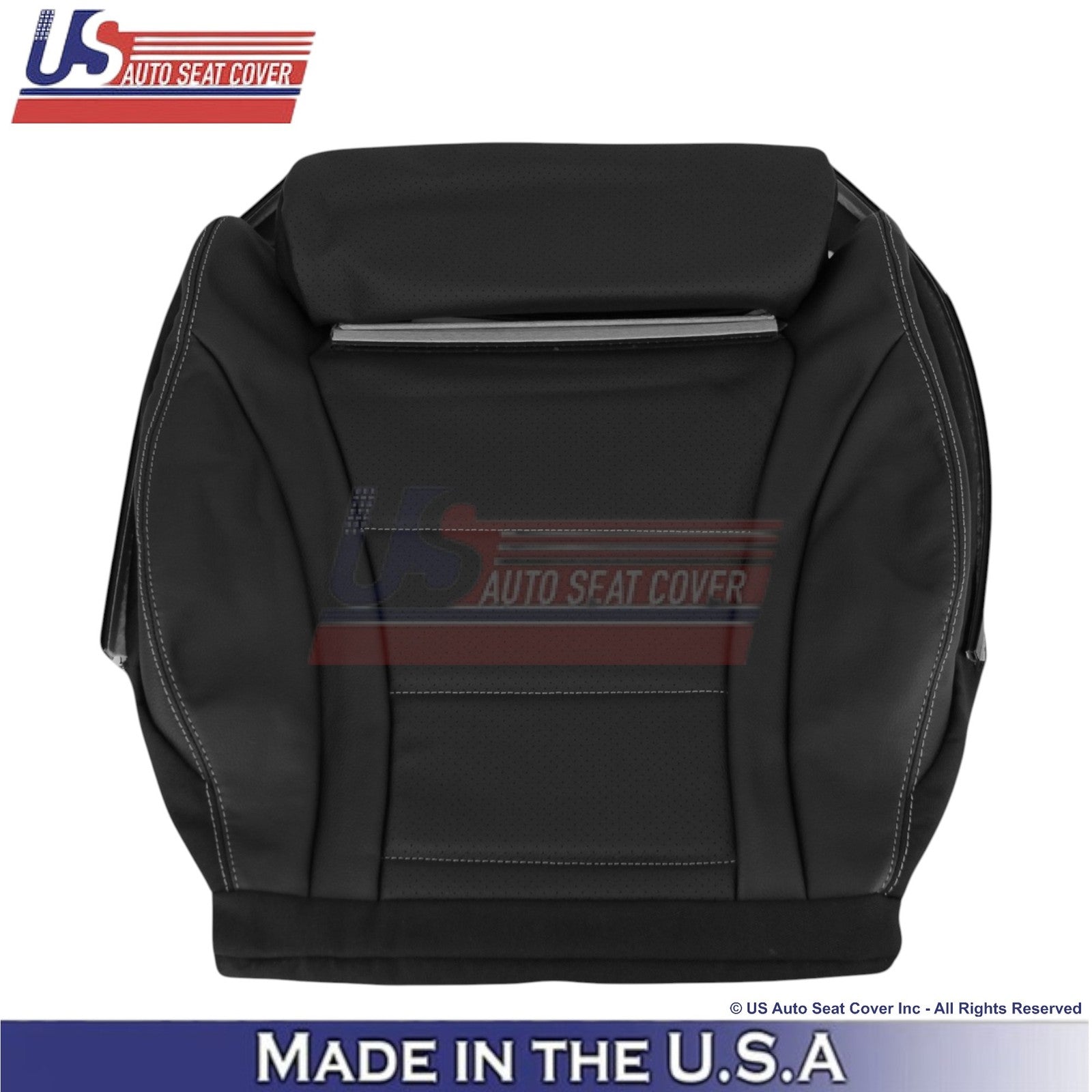 2016-2021 For Mercedes Benz GLC Class Leather Front Bottom Seat Covers Black