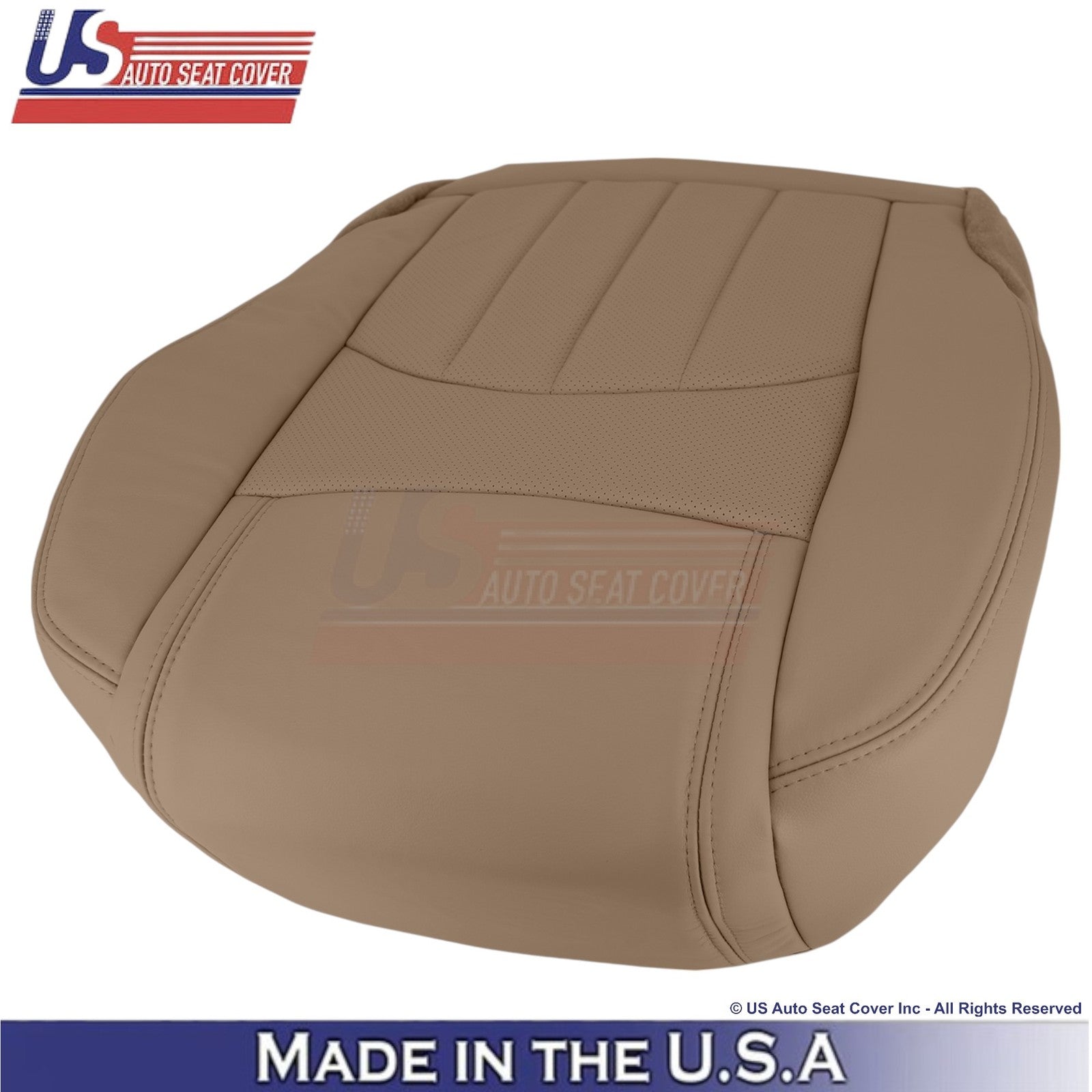 2013-2017 For Buick Enclave Leatherette Driver Bottom Seat Cover Choccachino