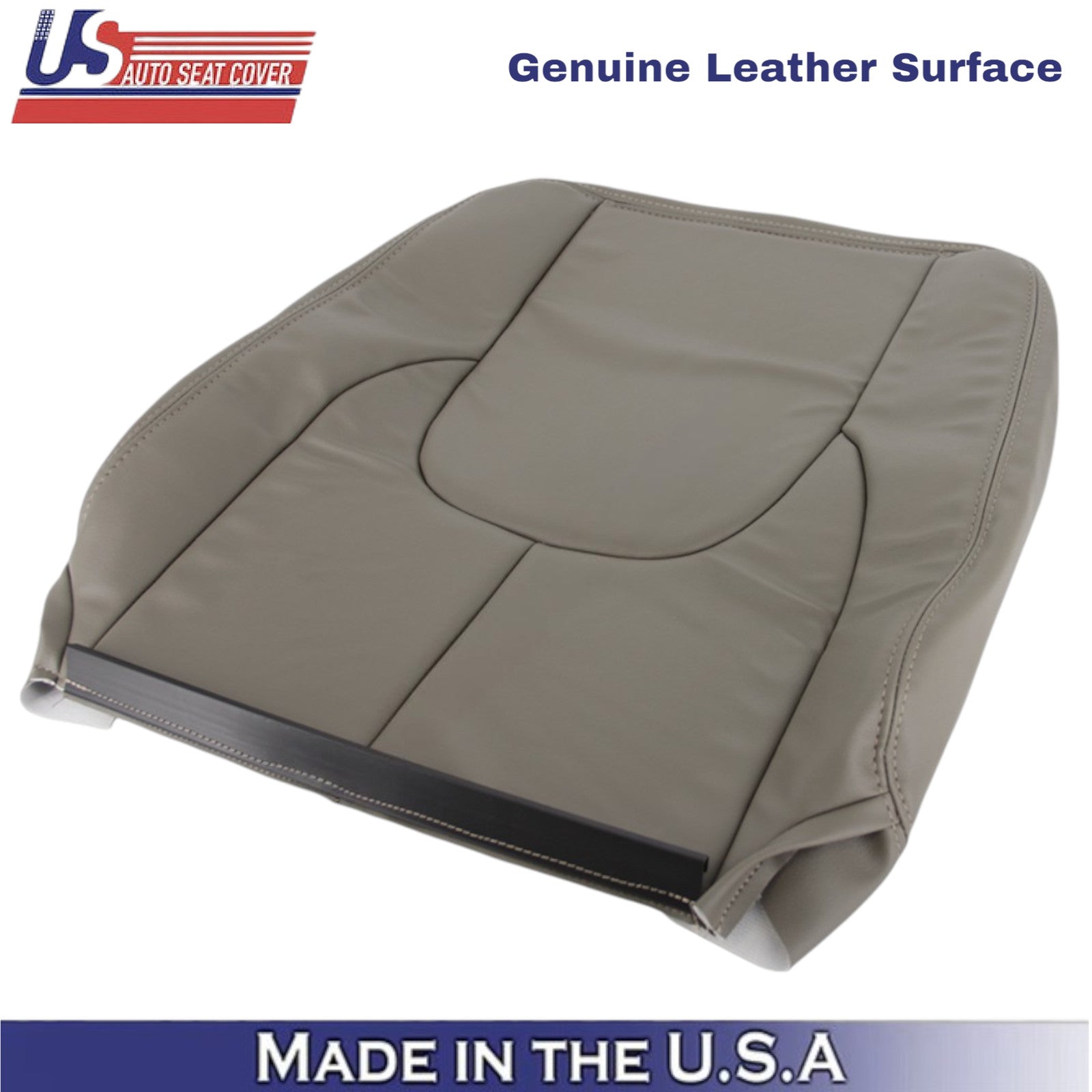 2002-2003 For Dodge Ram 1500 2500 Laramie Leather Driver Top Seat Cover Taupe