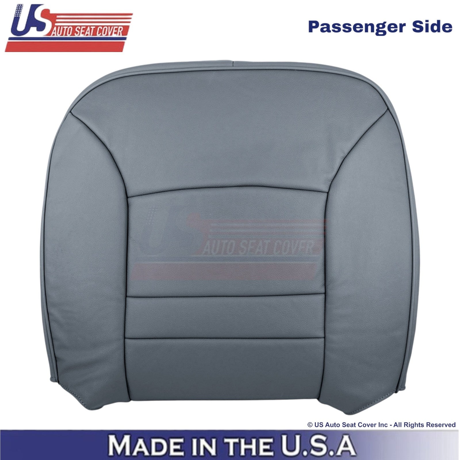 1998-2002 For Ford Crown Victoria Leatherette Passenger Top Seat Cover Gray