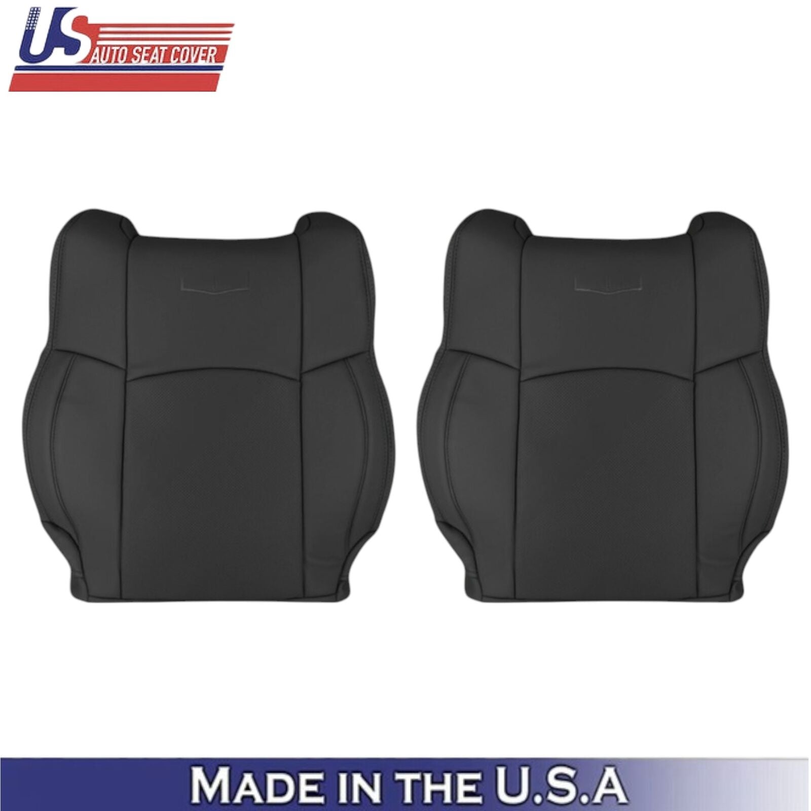 2009-2012 For Dodge Ram 2500 Laramie Leatherette Front Top Covers Dark Slate